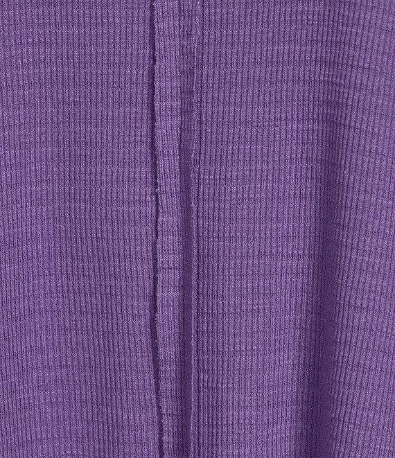 Westbound Knit Solid 3/4 Bell Sleeve V-Neck Top Product Image