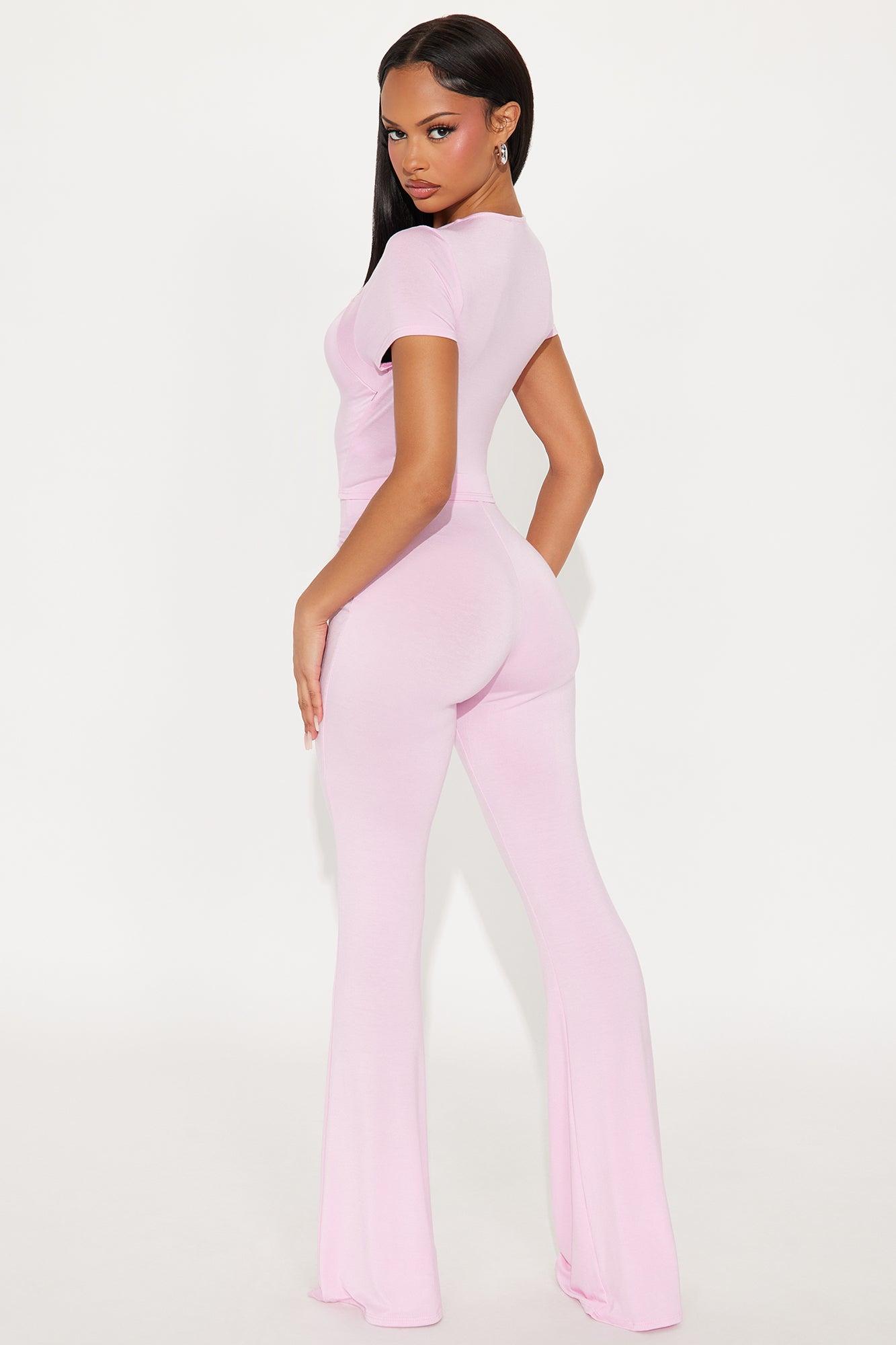 Heart Feelings Pant Set - Pink Female Product Image