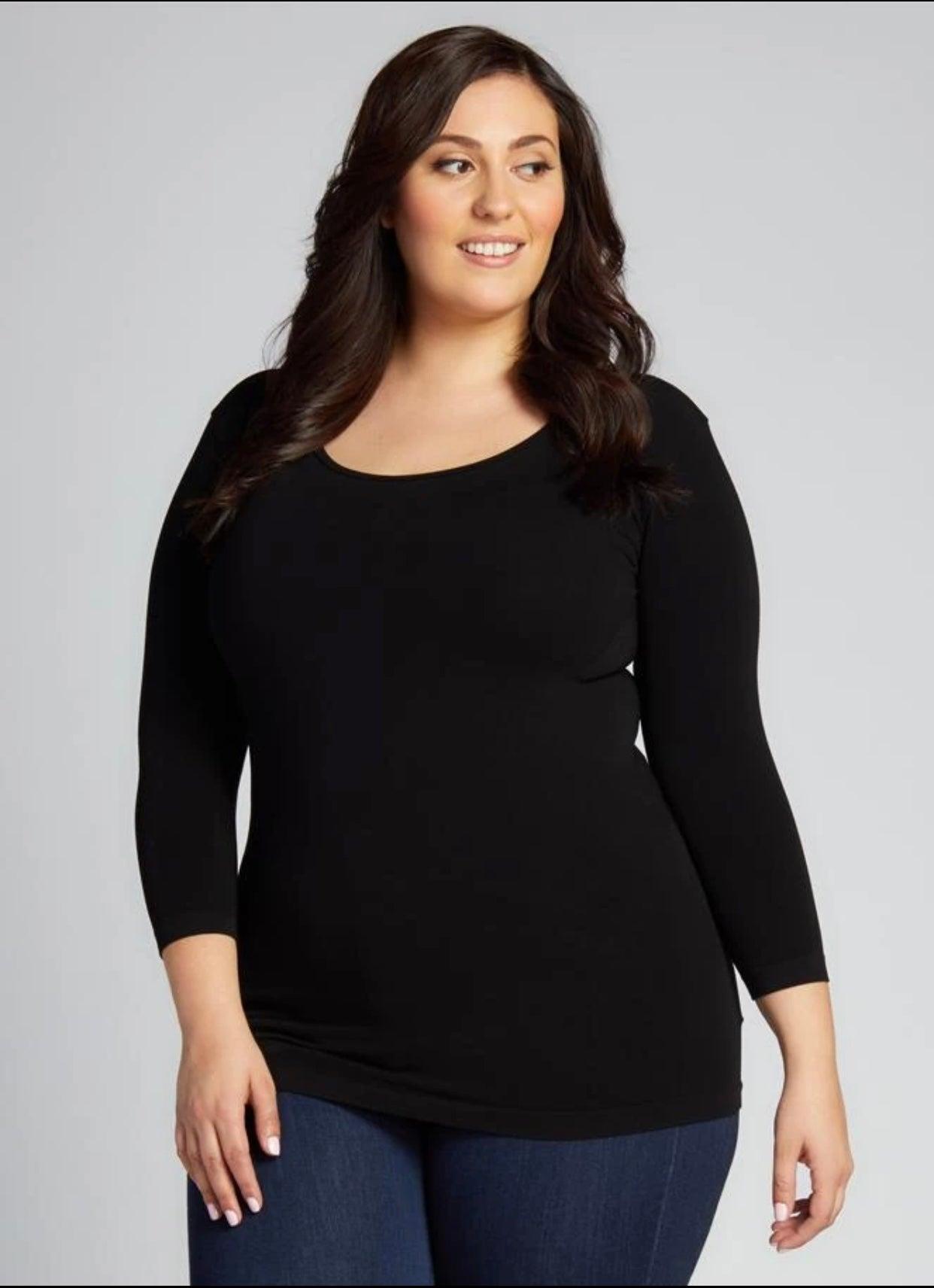 C’est Moi Plus-Size 3/4 Sleeve Top Product Image
