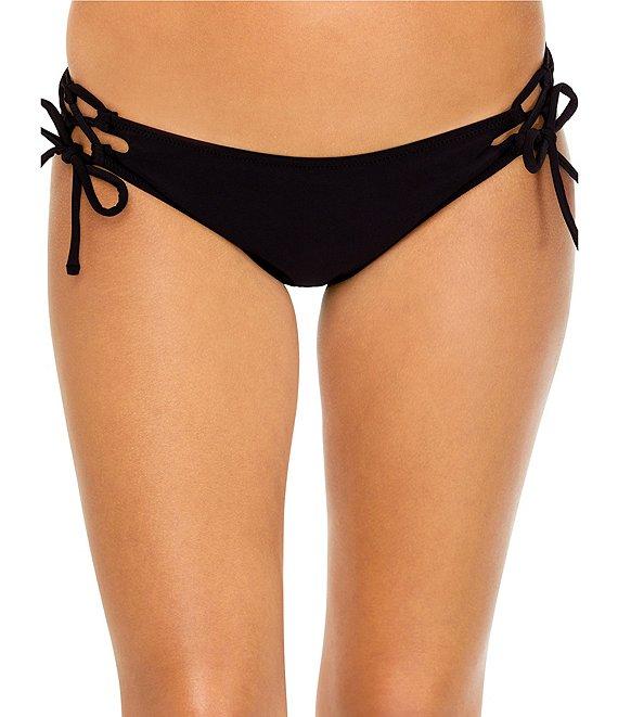 Raisins Solid Sweet Side Tie Hipster Swim Bottom Product Image