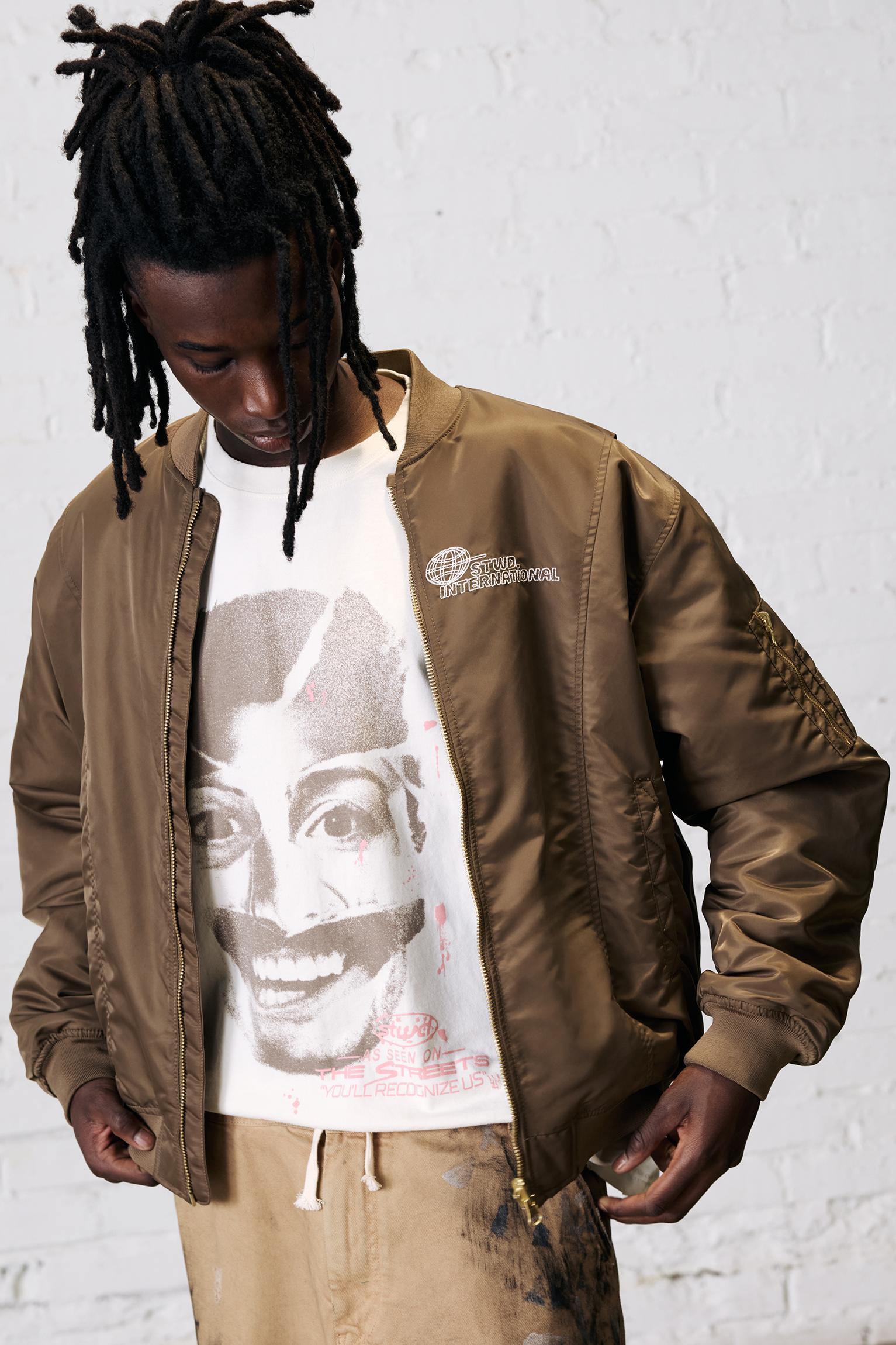 STWD embroidered bomber jacket Product Image