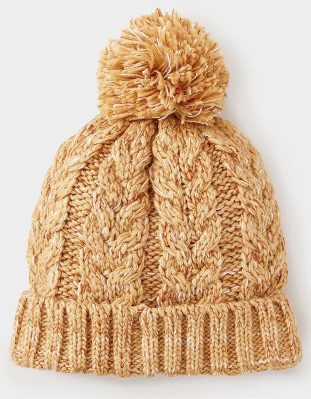 RIP CURL Classic Reg Womens Pom Pom Beanie - ORANGE Product Image