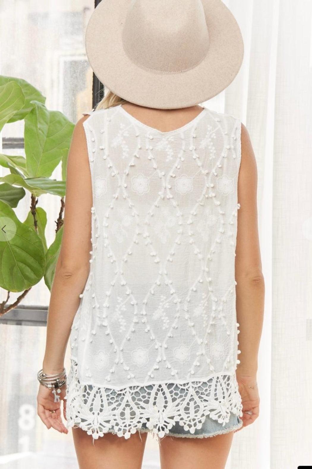 Top, Crochet Detail Product Image