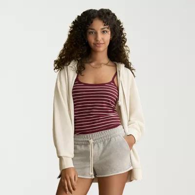 Arizona Womens Hooded Long Sleeve Juniors Sweatshirt Product Image