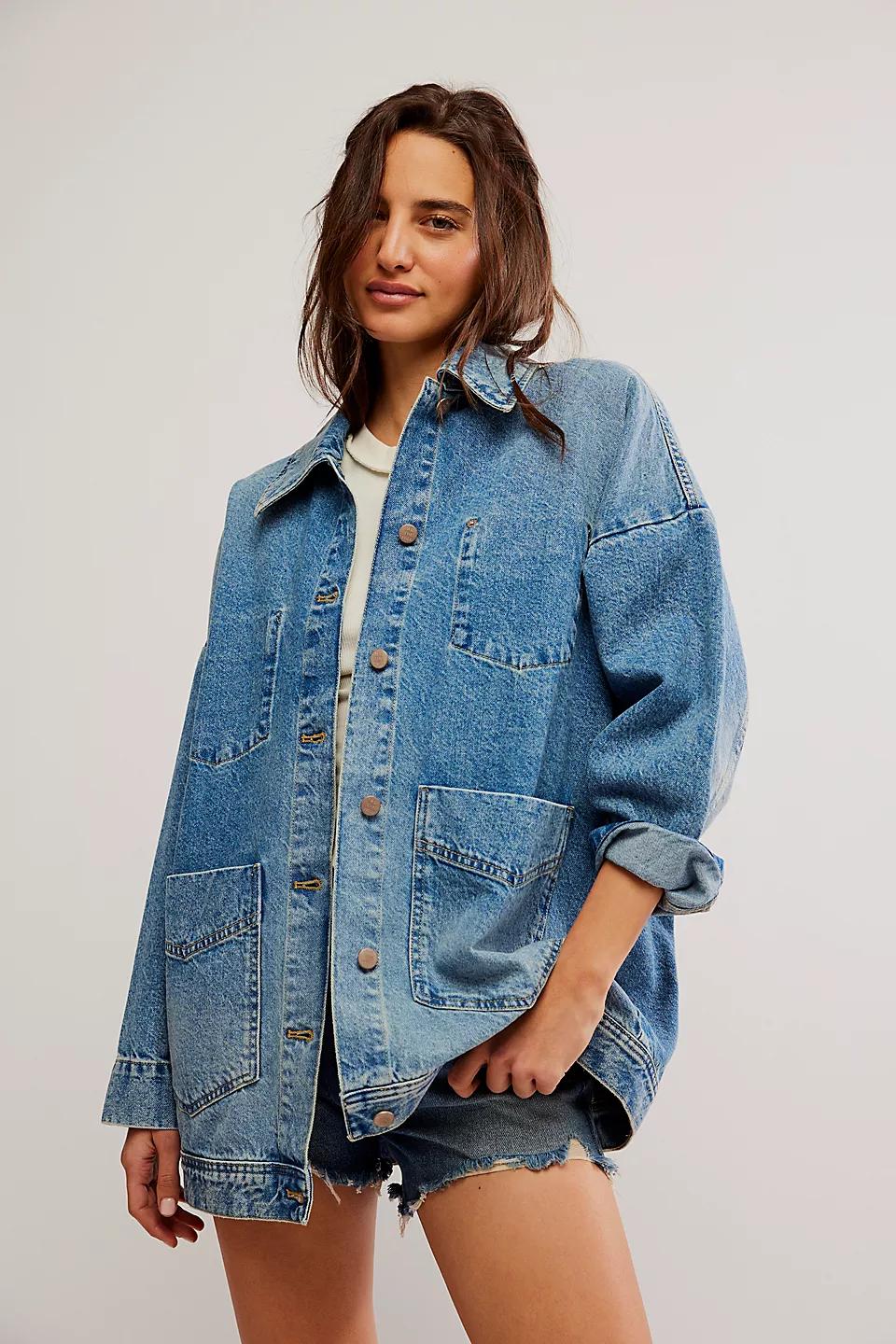 Free People Avery Denim Jacket Product Image
