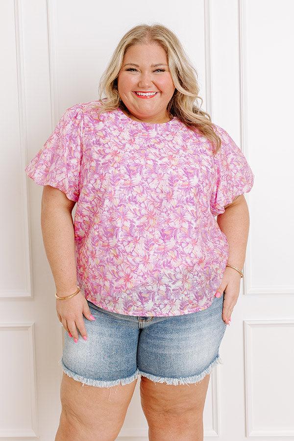 Hawaiian Paradise Floral Top Curves Product Image