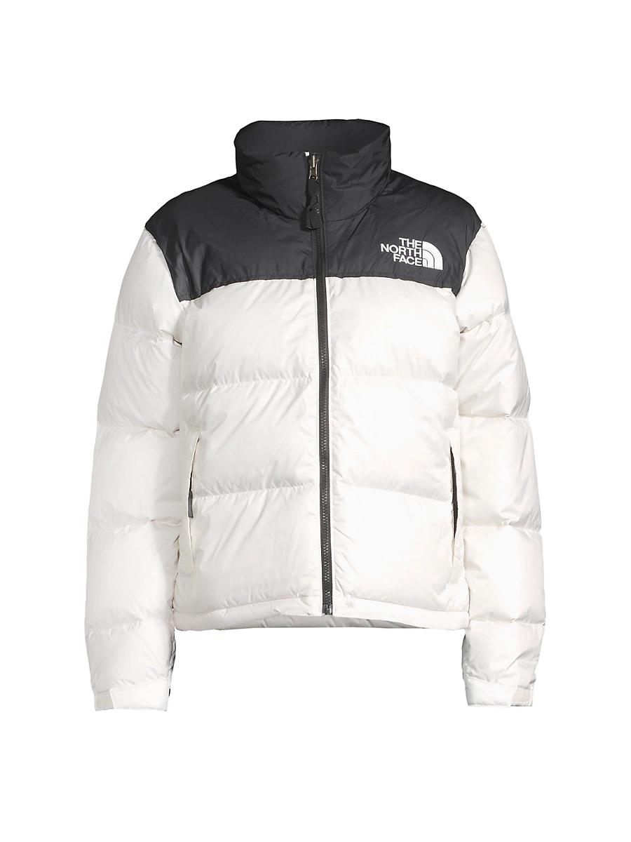 Womens Retro Nuptse Colorblocked Down Jacket Product Image