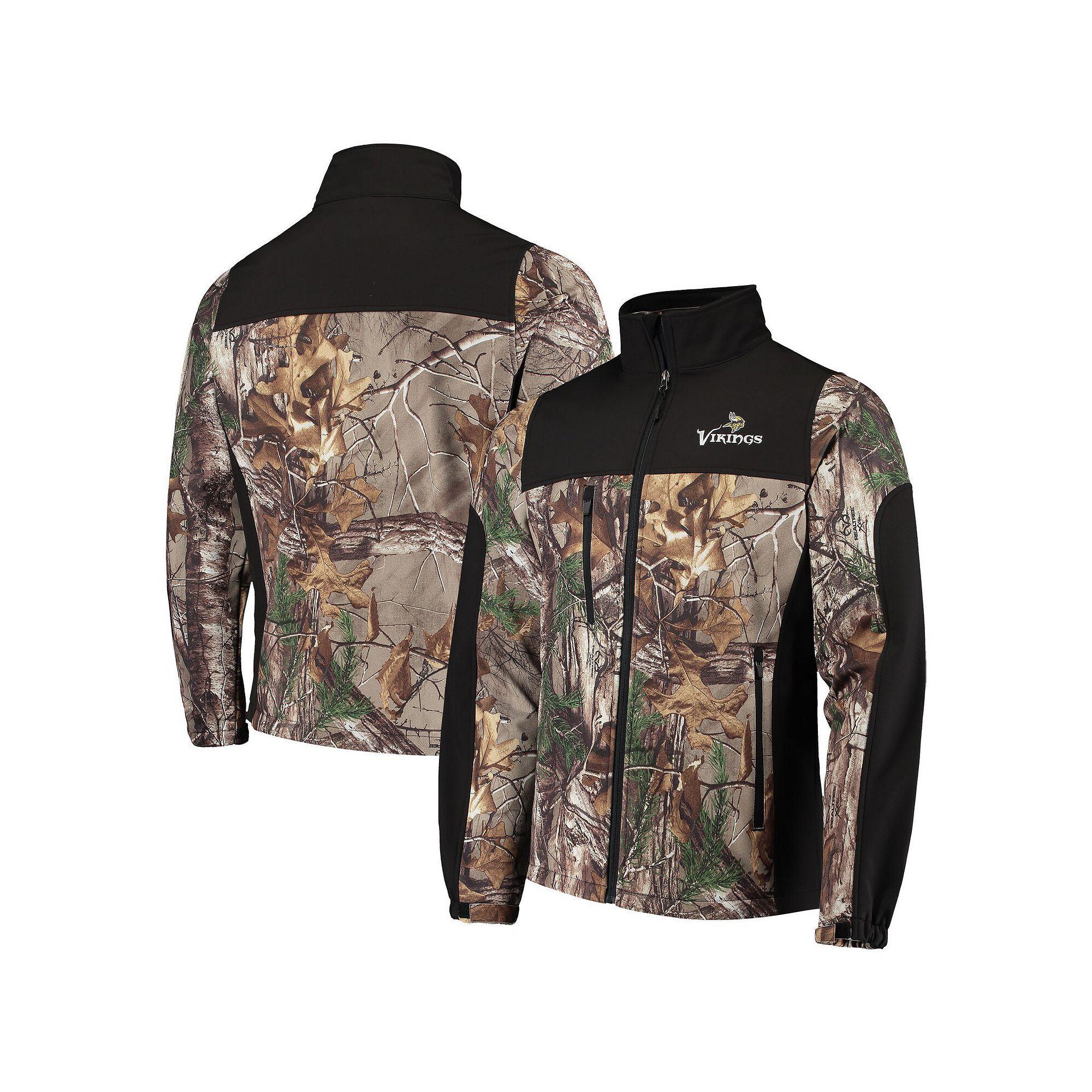 Men's Dunbrooke Realtree Camo/Black Los Angeles Chargers Circle Hunter Softshell Full-Zip Jacket,  Product Image