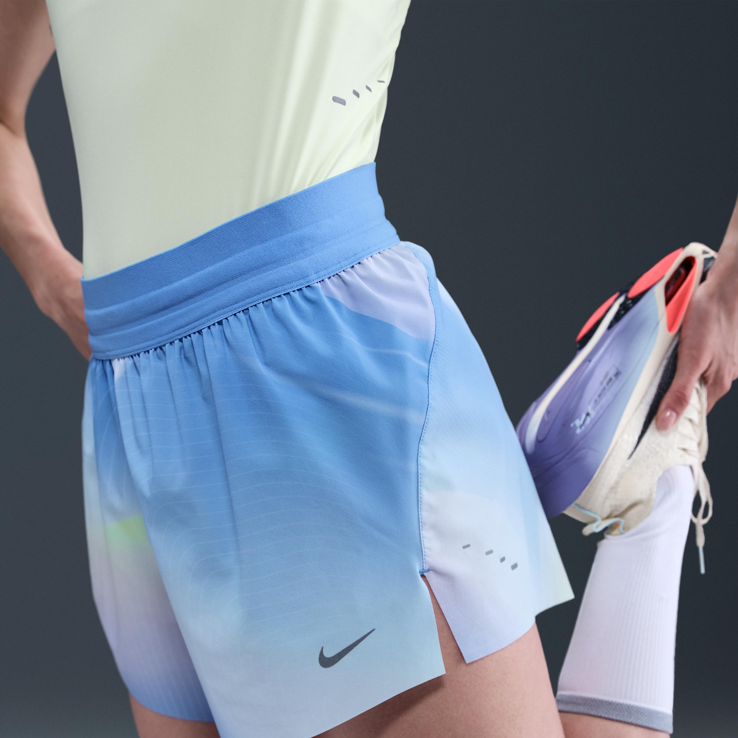 Nike Women's Swift Dri-FIT Mid-Rise 2.5" Brief-Lined Running Shorts Product Image