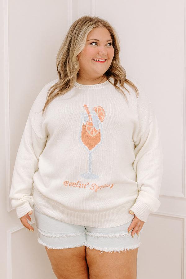 Feelin' Spritzy Knit Sweater Curves Product Image