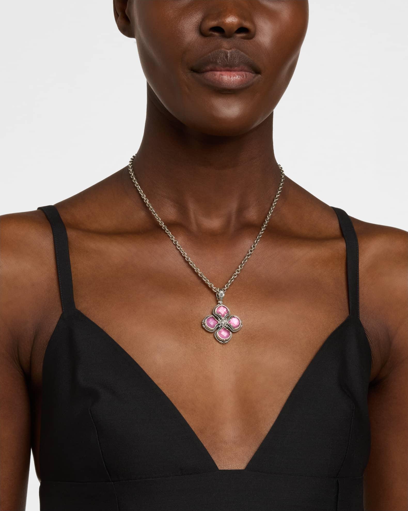 Ivy Rock Crystal, Strawberry Quartz and MOP Triplet Enhancer  Product Image