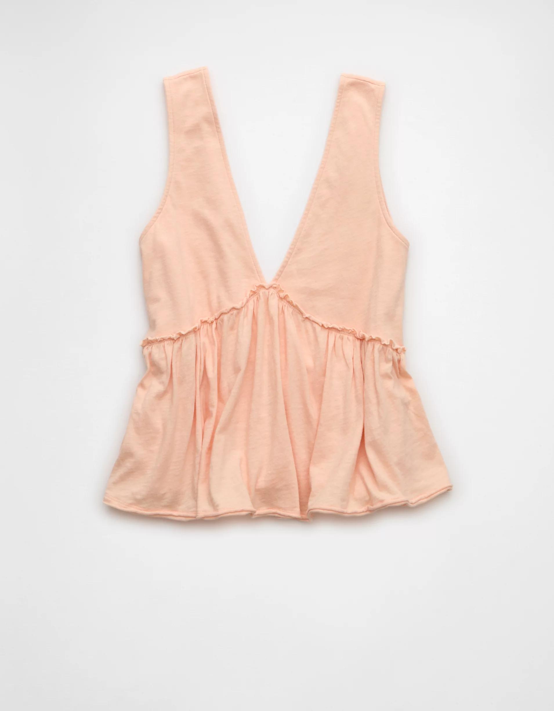 AE Sunchaser Knit V-Neck Swing Tank Top Product Image