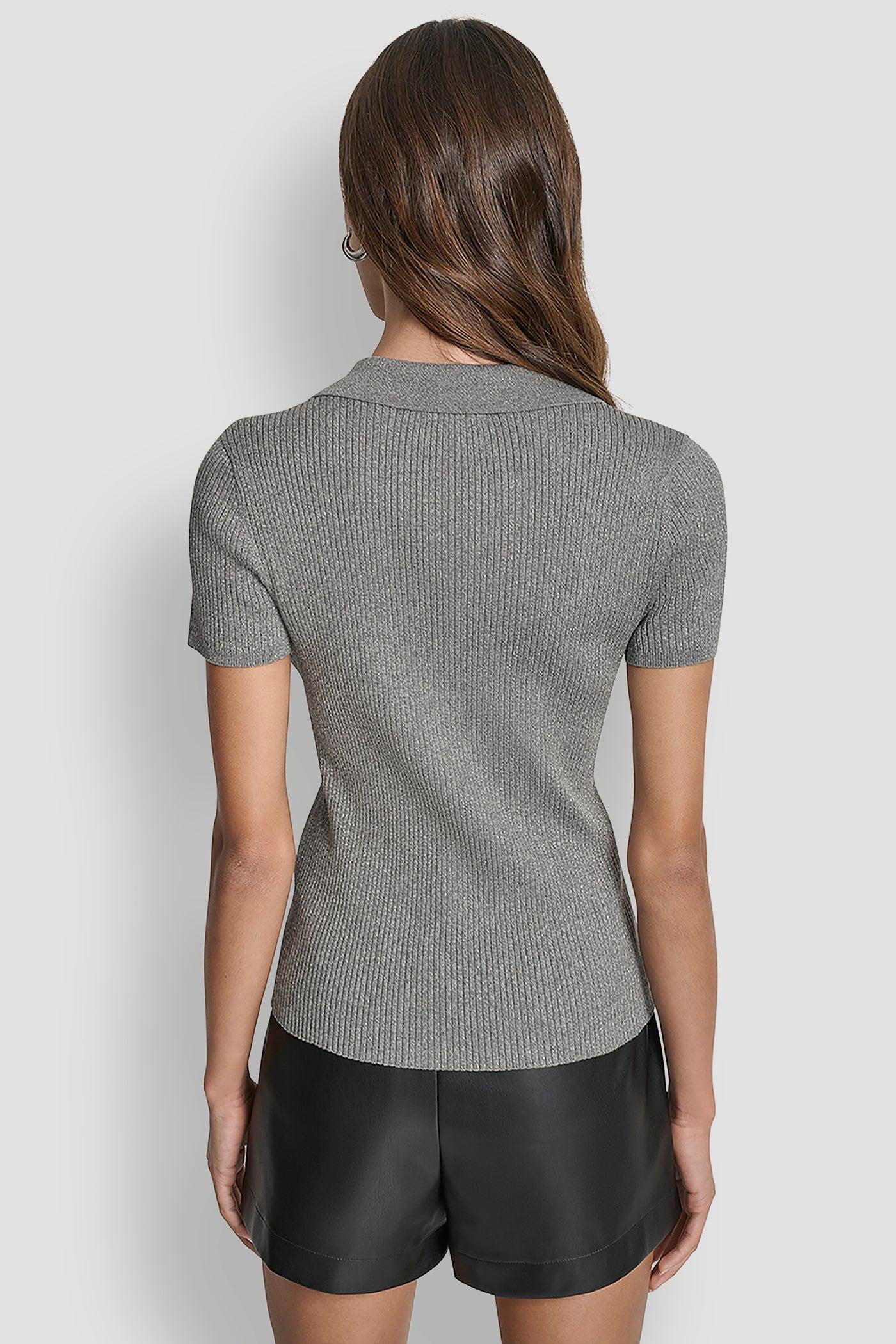 POLO RIB SWEATER WITH LUREX Product Image