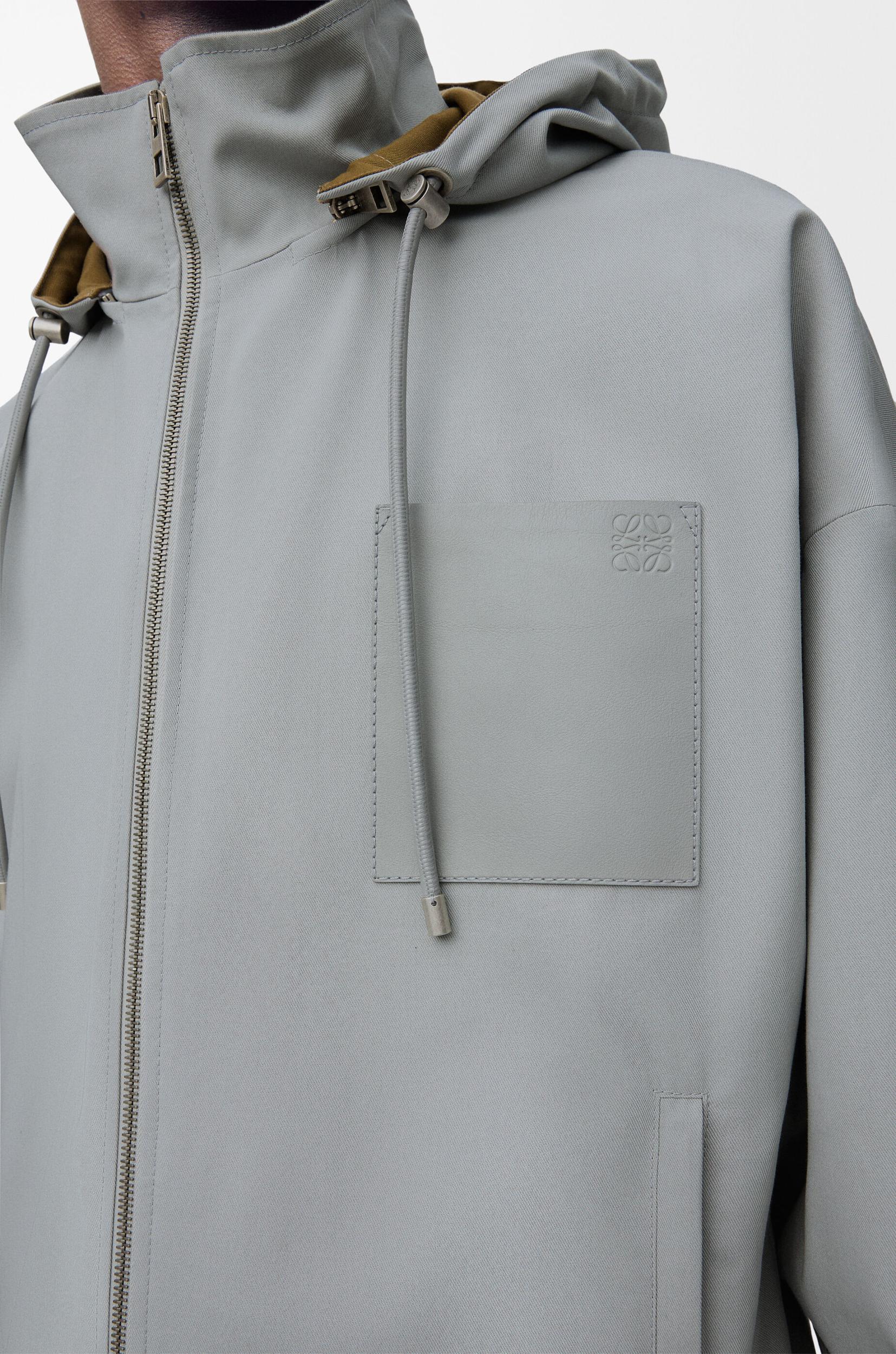 Hooded jacket in cotton Product Image