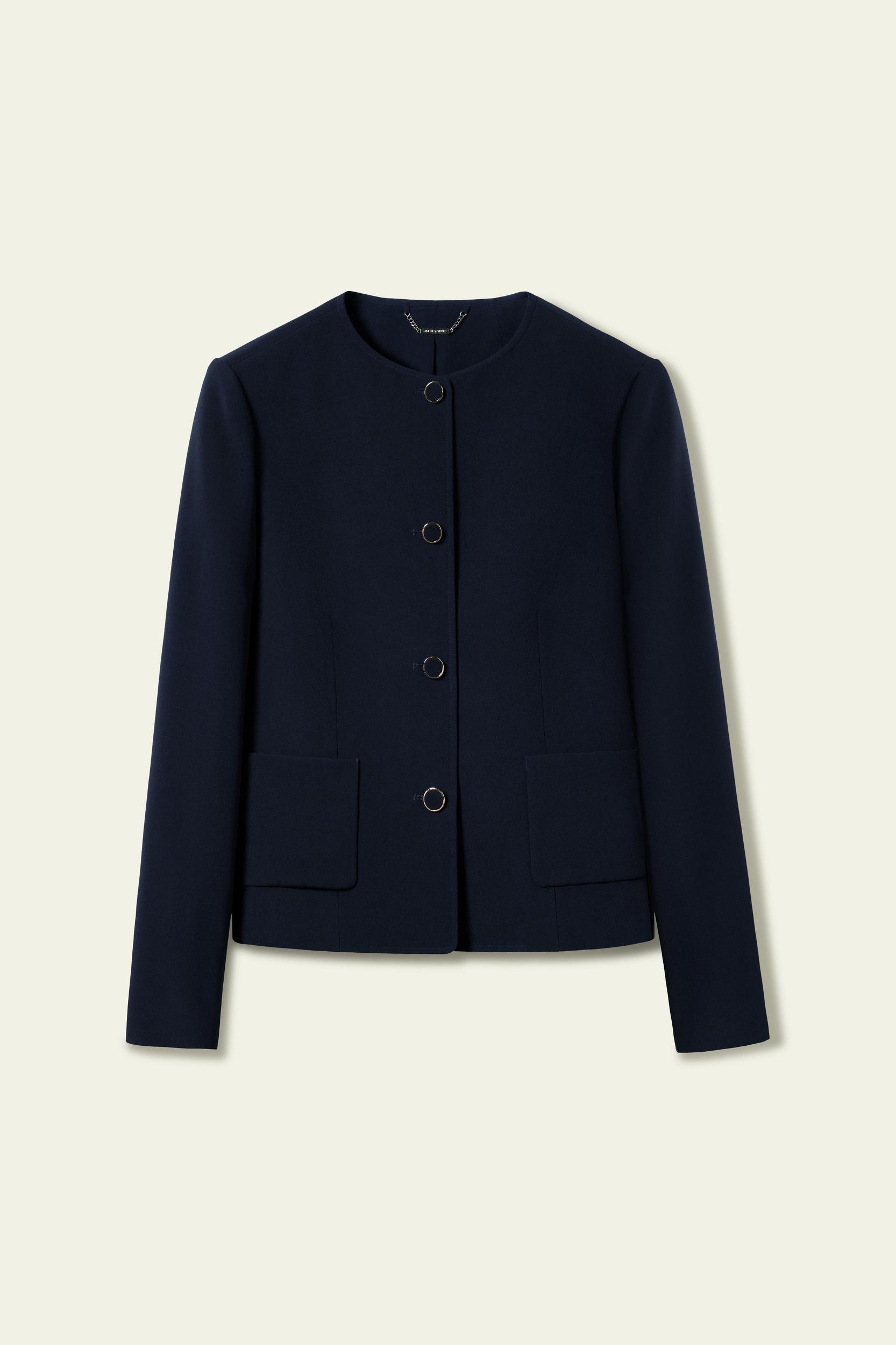 Tailored Silk Boxy Jacket Product Image