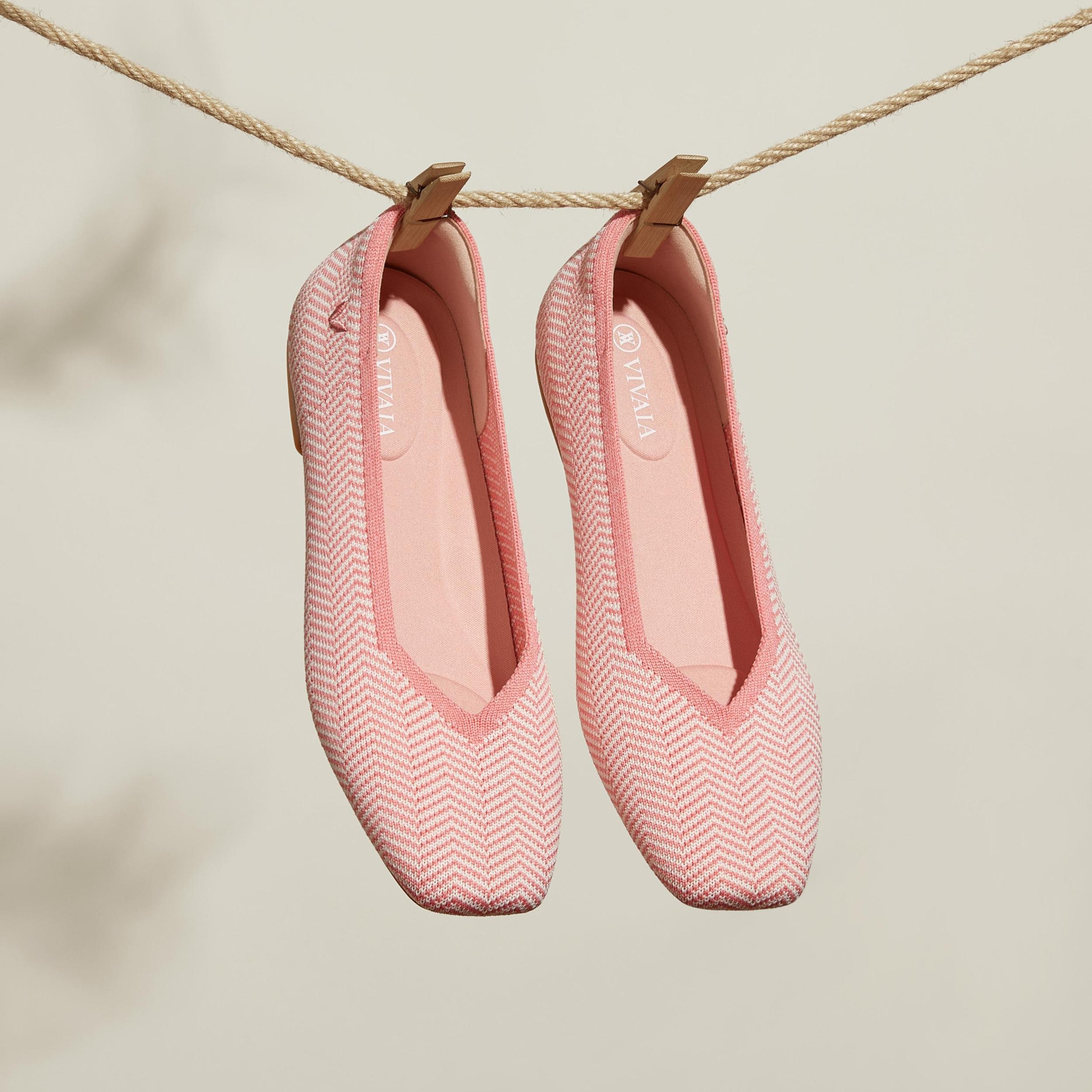 Square-Toe V-Cut Flats (Margot 2.0) Product Image