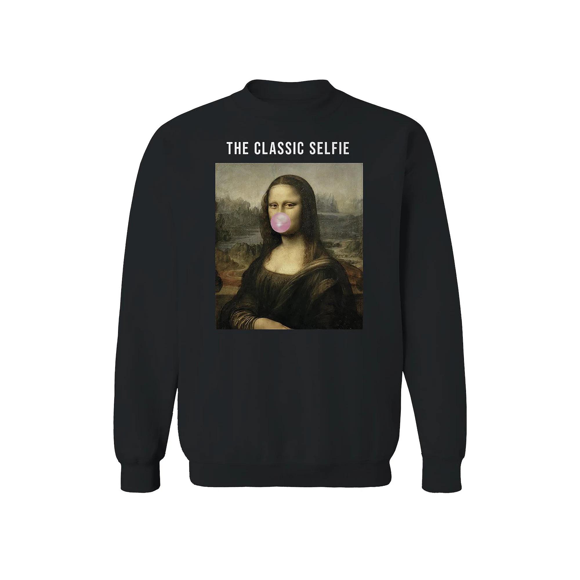 Men's Curb Your Enthusiasm Logo Curb Your Enthusiasm Graphic Fleece Crew Sweatshirt, Size: Medium, Black Product Image