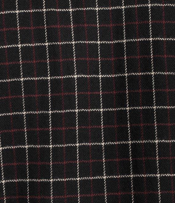 Cremieux Blue Label Chamonix Collection Small Plaid Moleskin Long Sleeve Woven Shirt Product Image