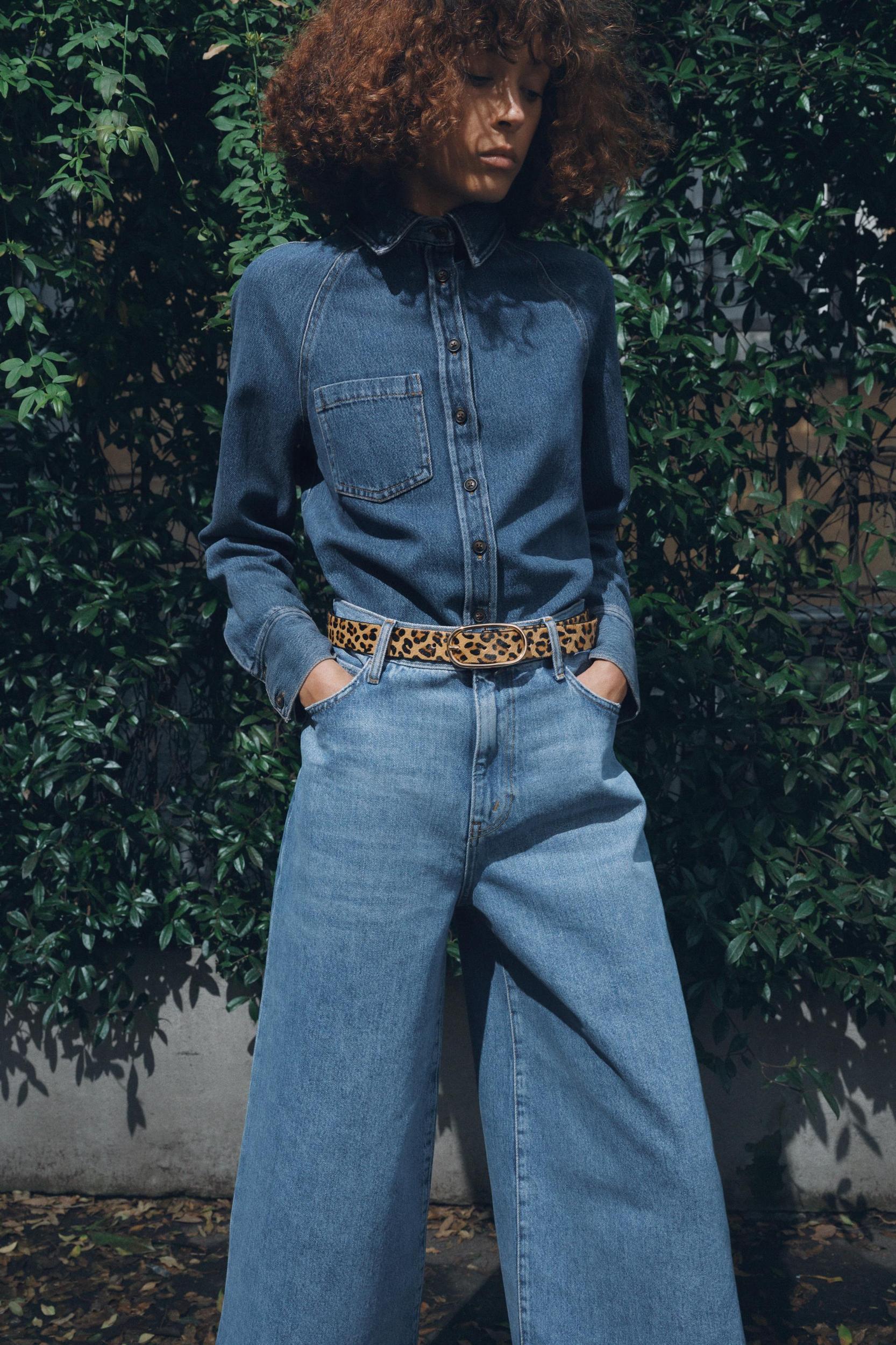 ANIMAL PRINT LEATHER BELT Product Image