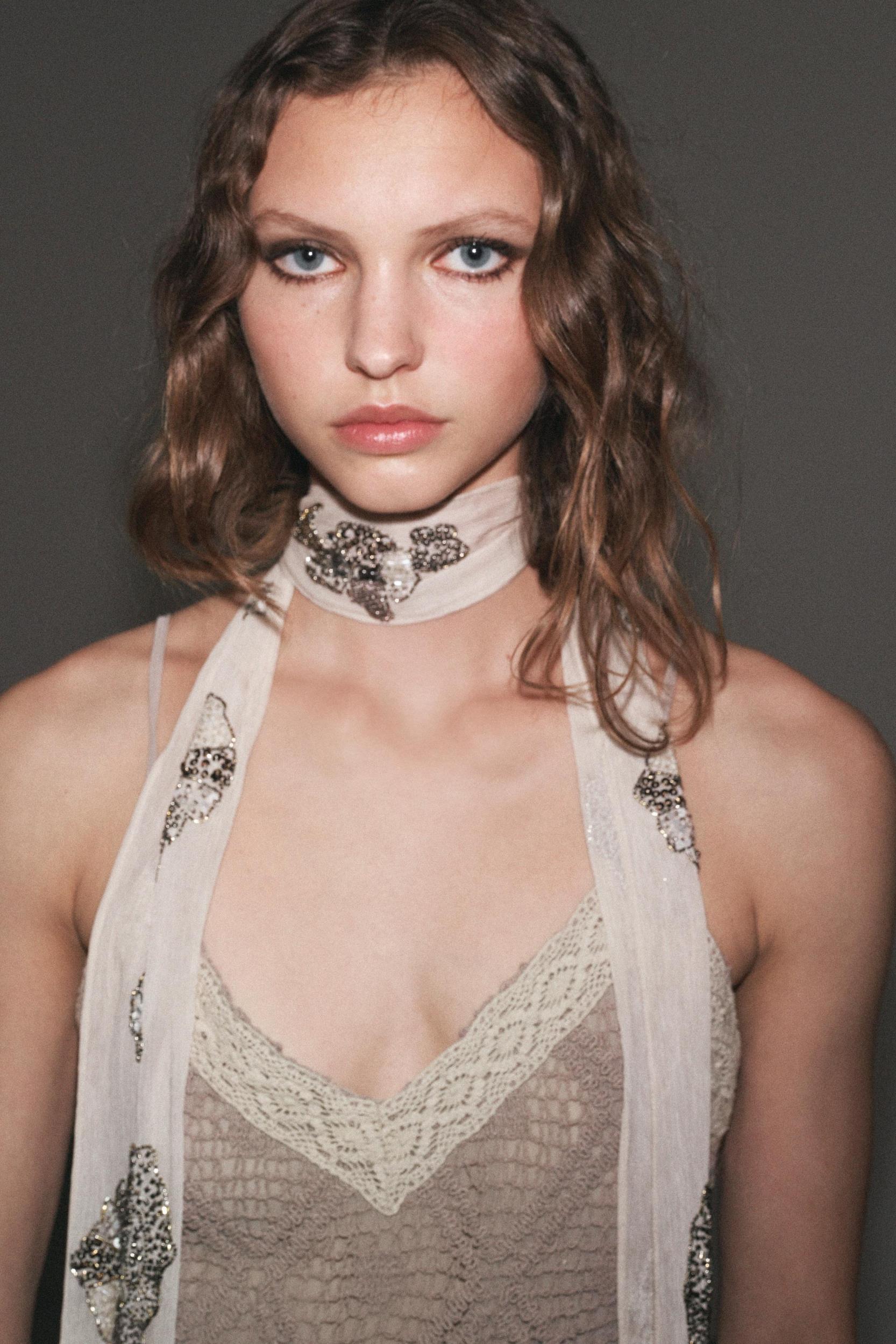 EMBROIDERED LACE DRESS Product Image