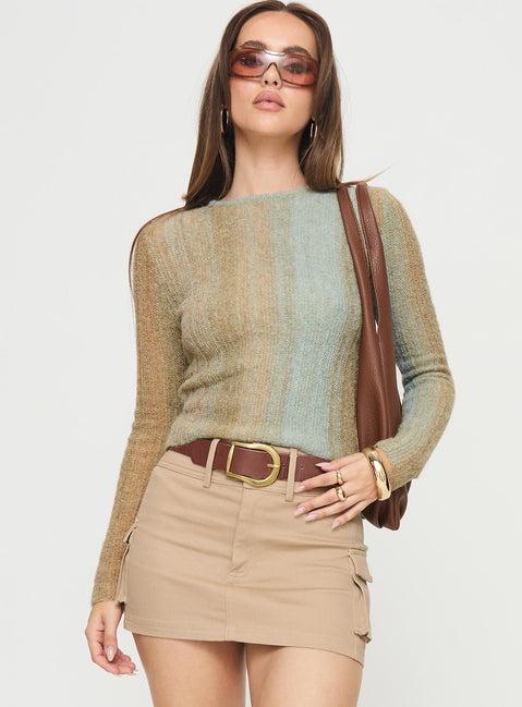 Cardenas Long Sleeve Top Green Product Image