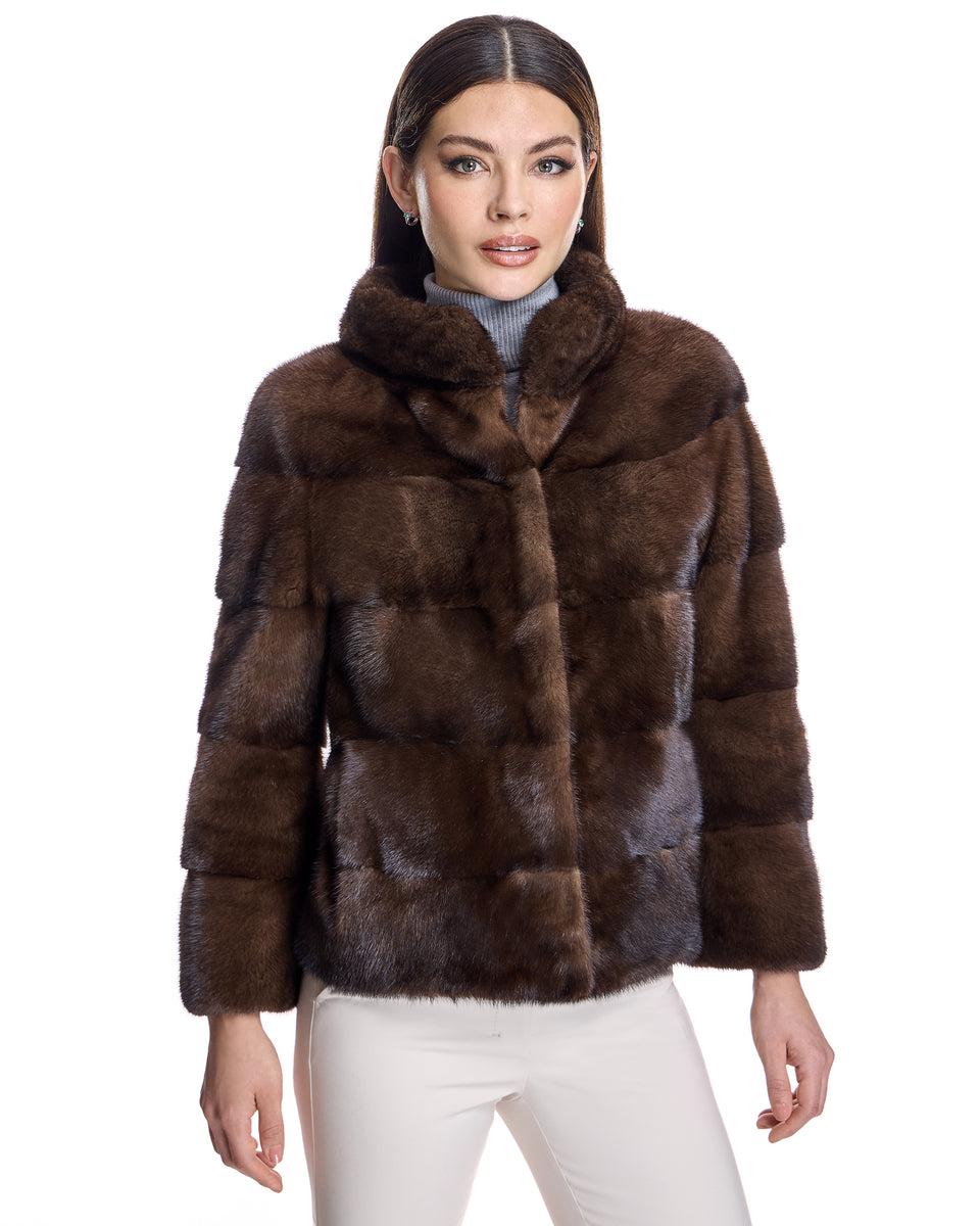 Horizontal Mink Jacket Product Image