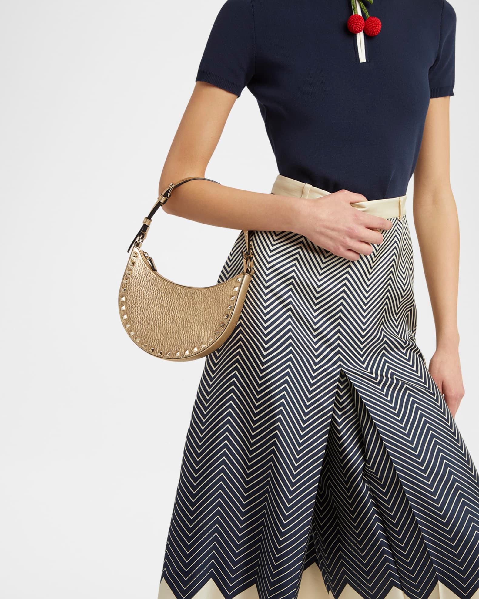 Mini Rockstud Metallic Leather Shoulder Bag Product Image