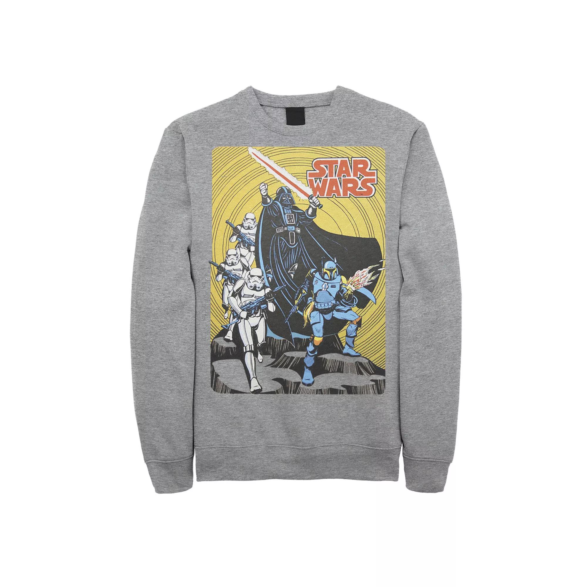 Men's Star Wars Vintage Group Shot Poster Sweatshirt,  Product Image