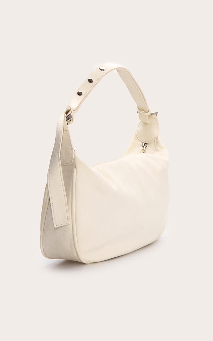 Butter Yellow Suede Oversized Slouchy Shoulder Bag Product Image