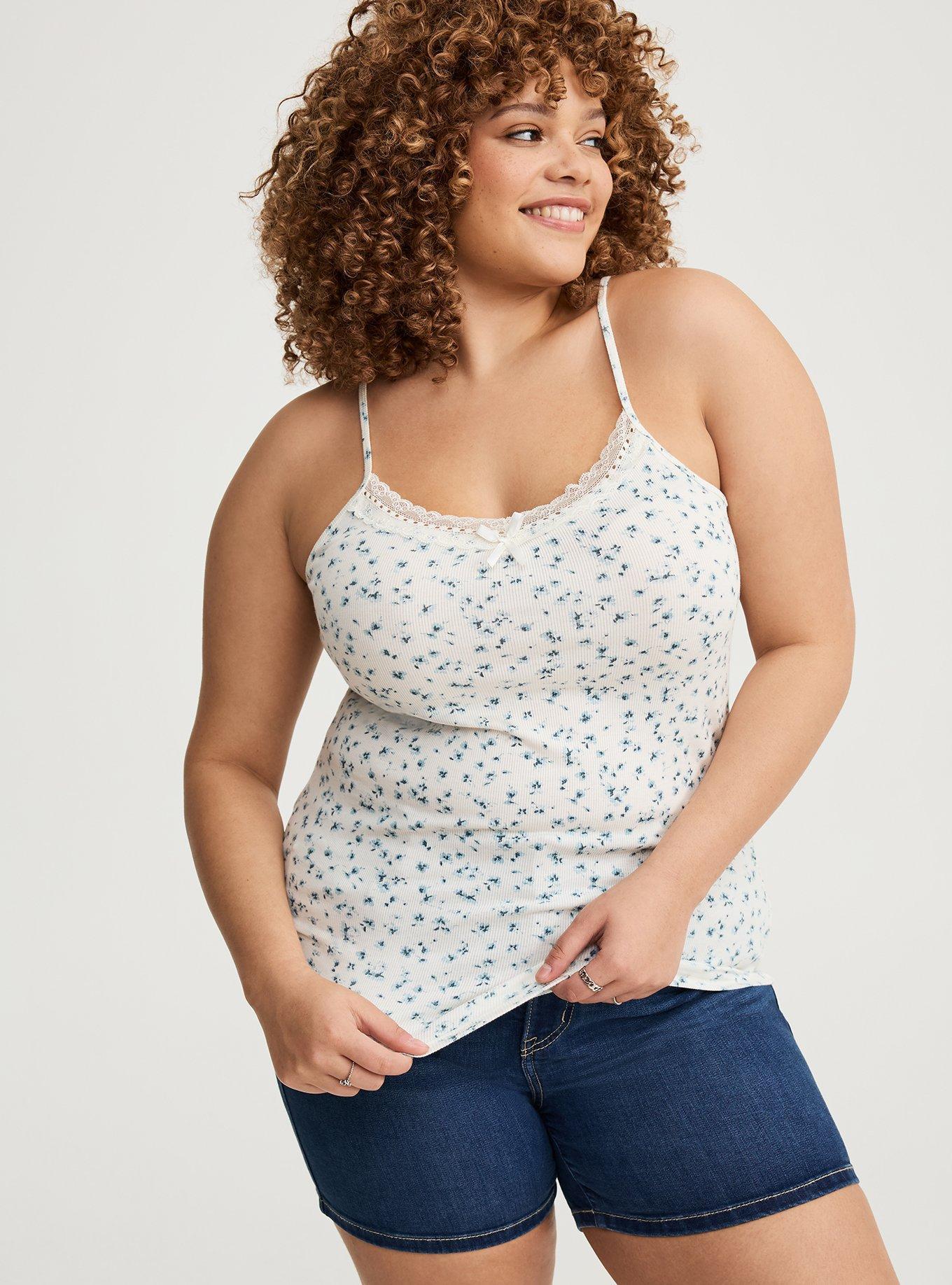 Lace Trim V-Neck Cami Product Image