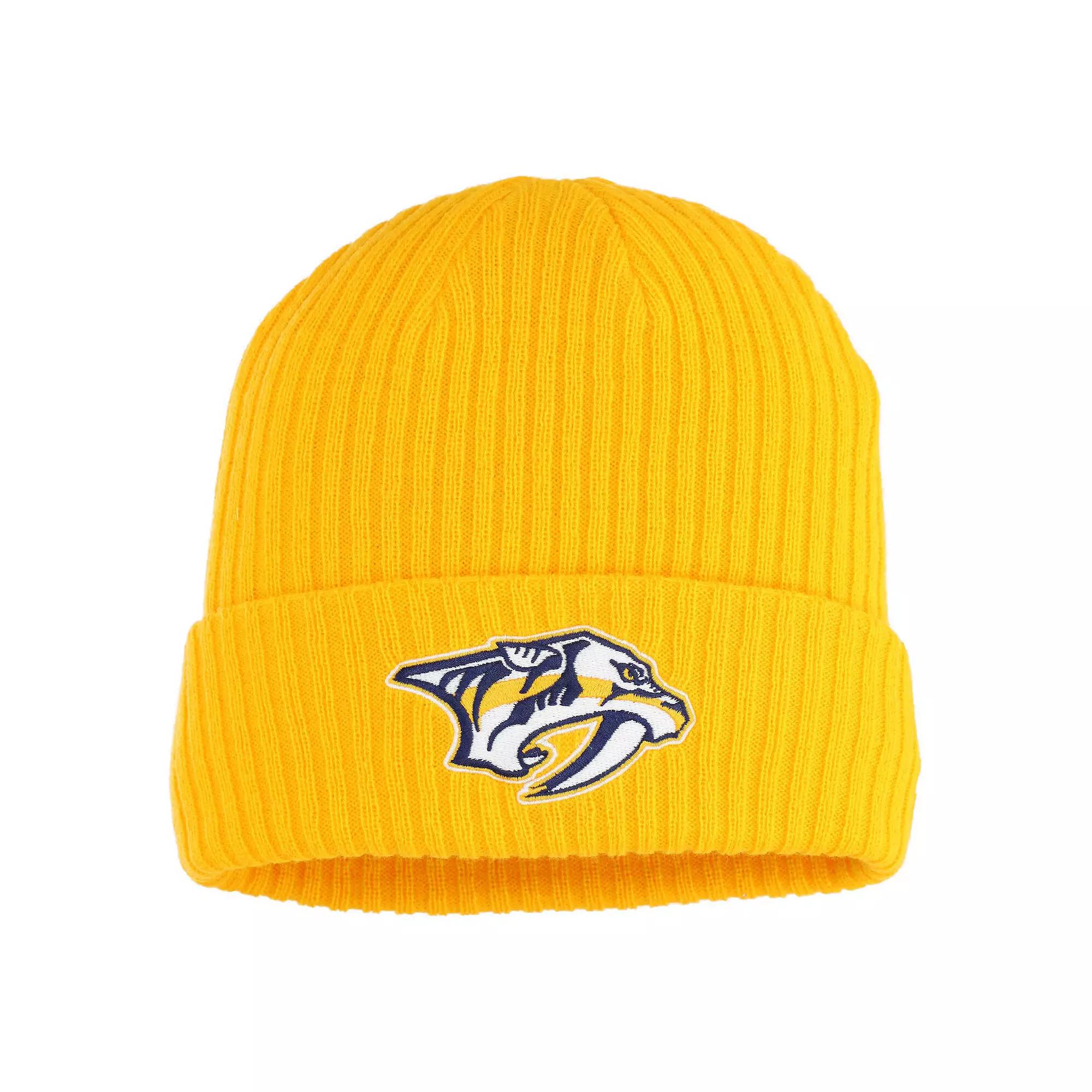 Men's Fanatics Gold Nashville Predators Logo Cuffed Knit Hat, Pdt Gold Product Image