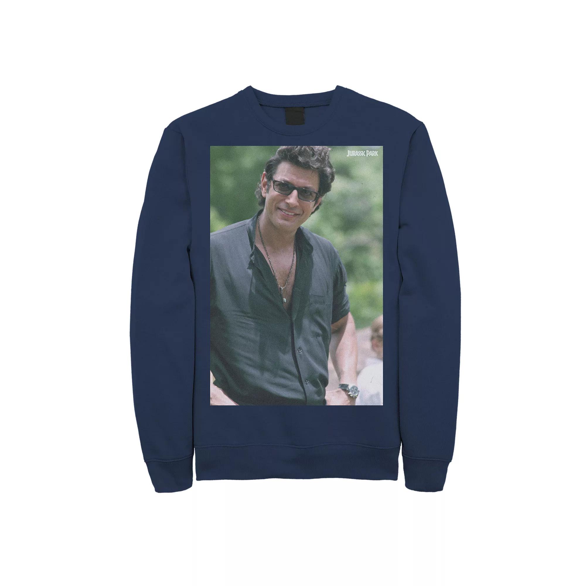 Men's Jurassic Park Jeff Goldblum Smile Poster Style Sweater,  Product Image