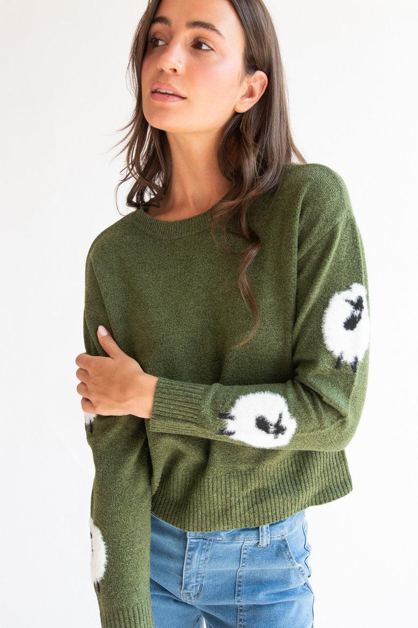 Animal Sleeve Sweater Product Image