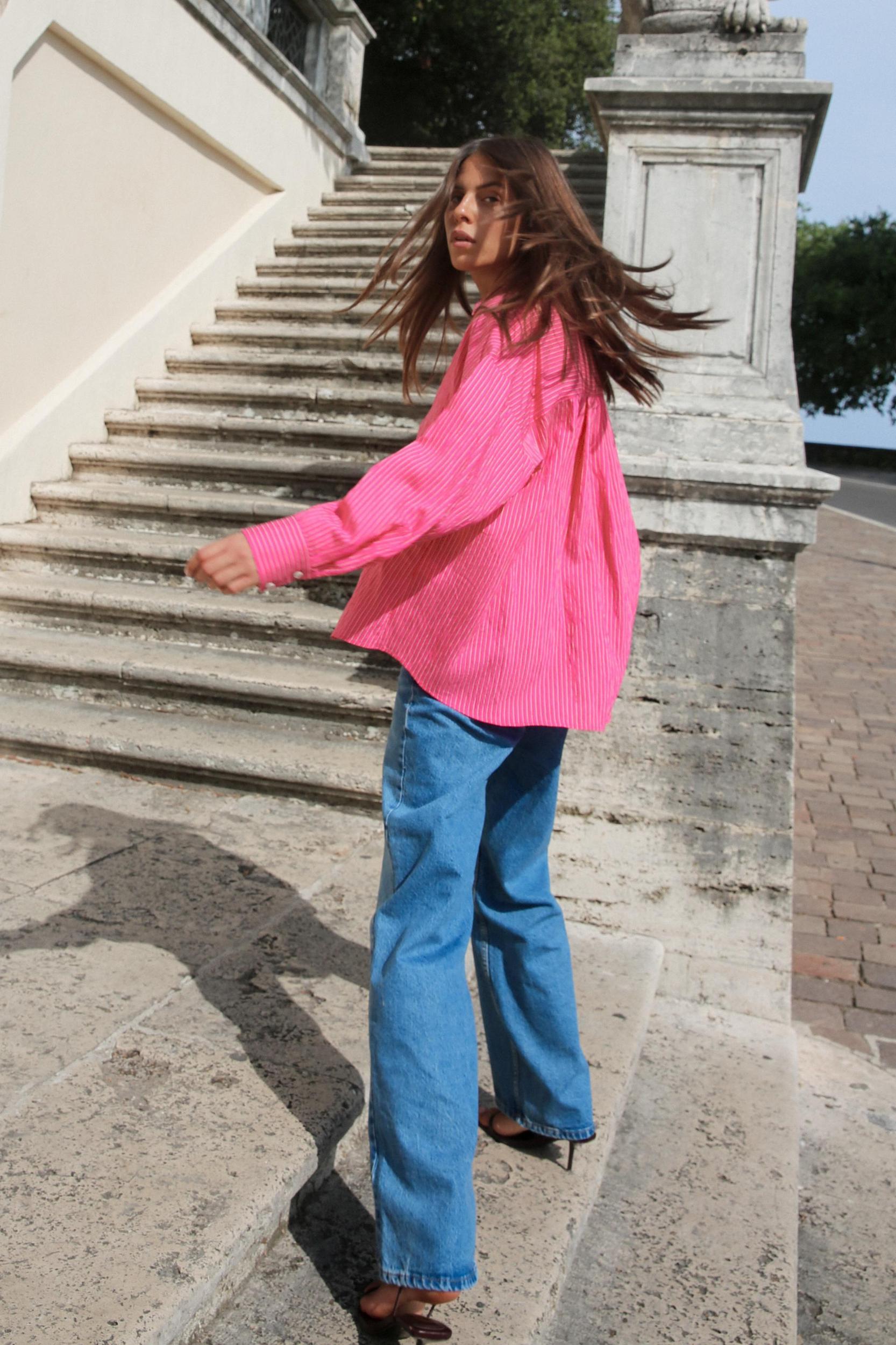 FLOWY STRIPED SHIRT Product Image