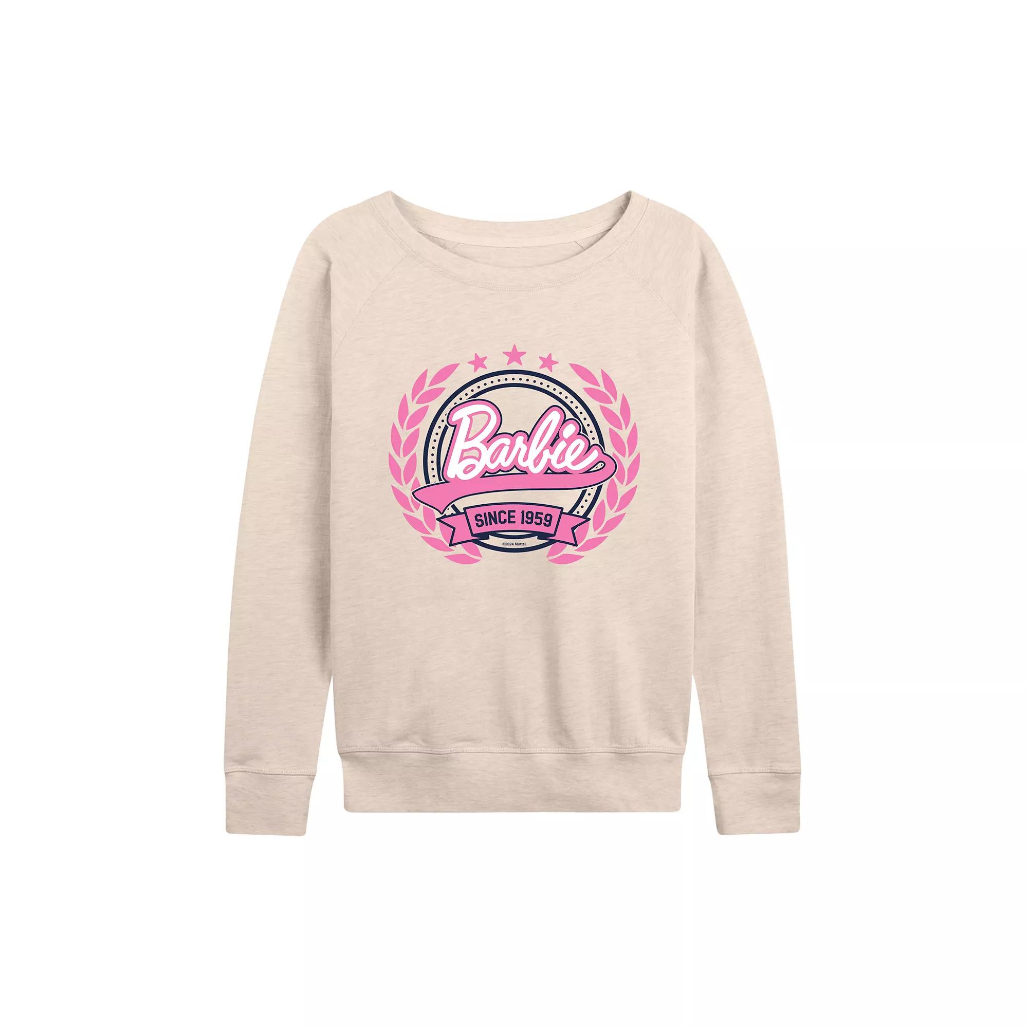 Women's Barbie® Seal French Terry Long Sleeve Tee,  Product Image