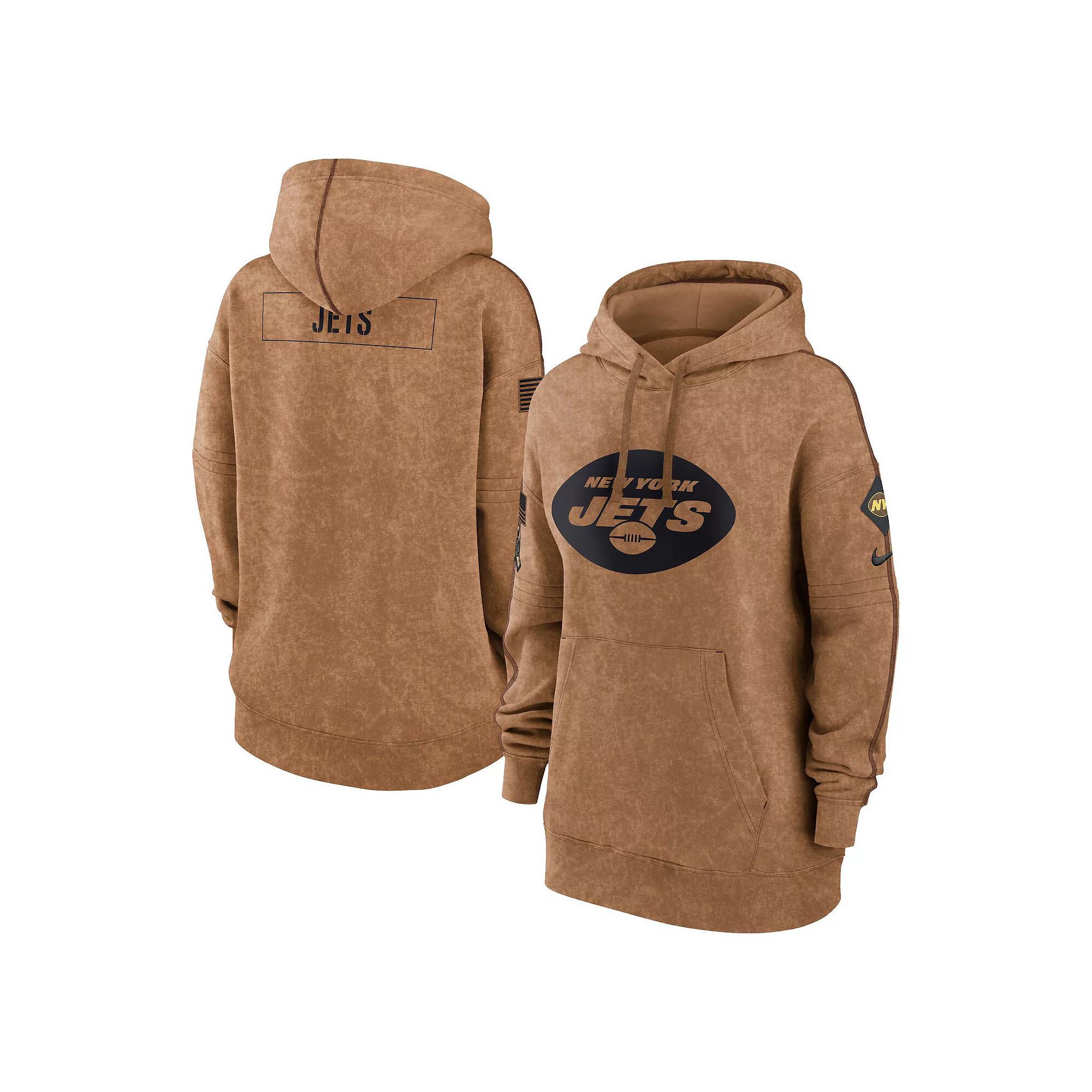 Women's Nike  Brown New York Jets 2023 Salute to Service Pullover Hoodie, Size: Small Product Image