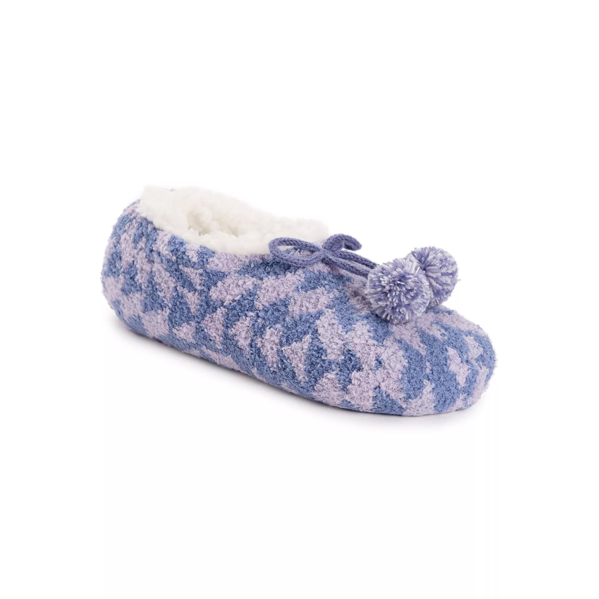 MUK LUKS Womens Cozy Sherpa-Lined Ballerina Slippers Product Image
