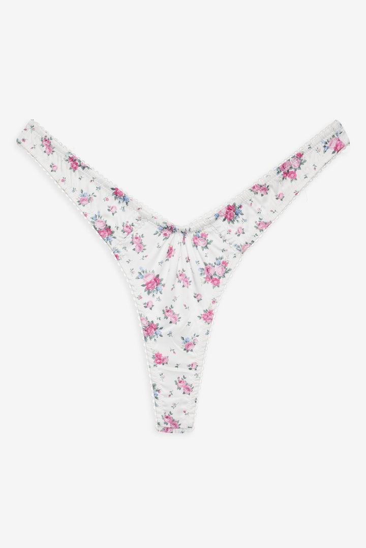Thats Amore Thong Panty — White Product Image