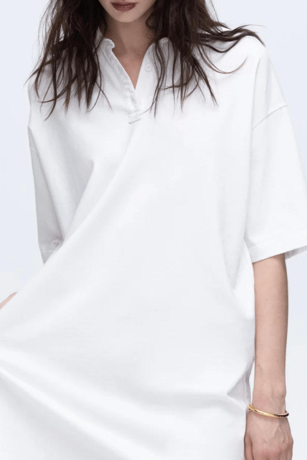 Short Sleeve Polo-Dress Product Image