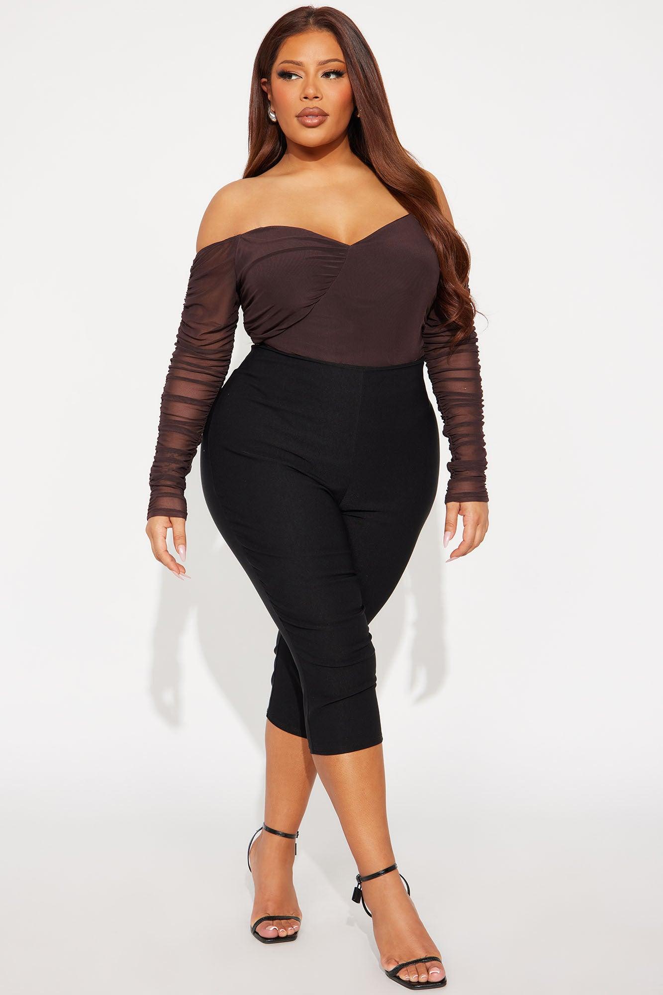 A Hot Mesh Bodysuit - Chocolate Female Product Image