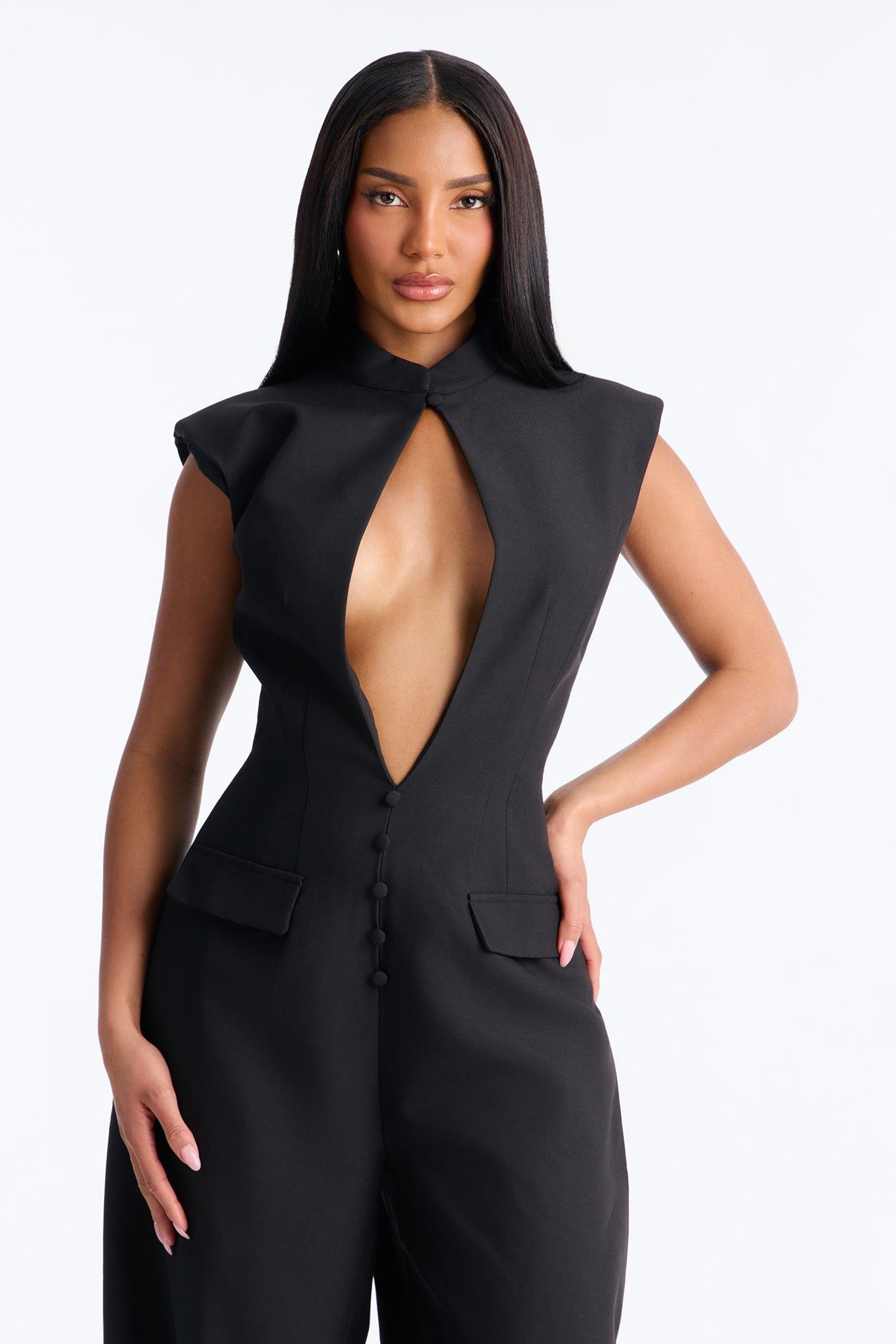 For Keeps Utility Jumpsuit - Black Female Product Image