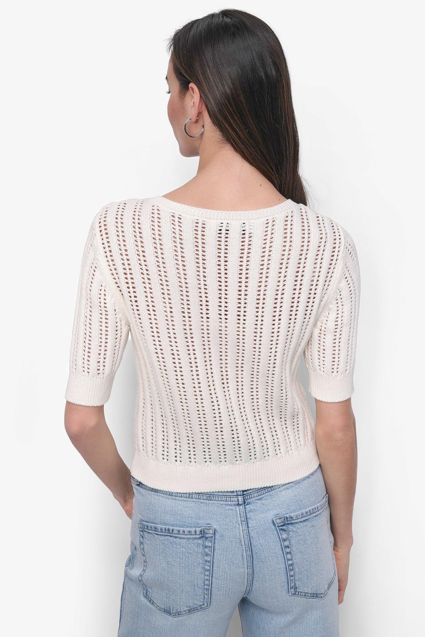 CABLE POINTELLE KNIT CARDIGAN Product Image