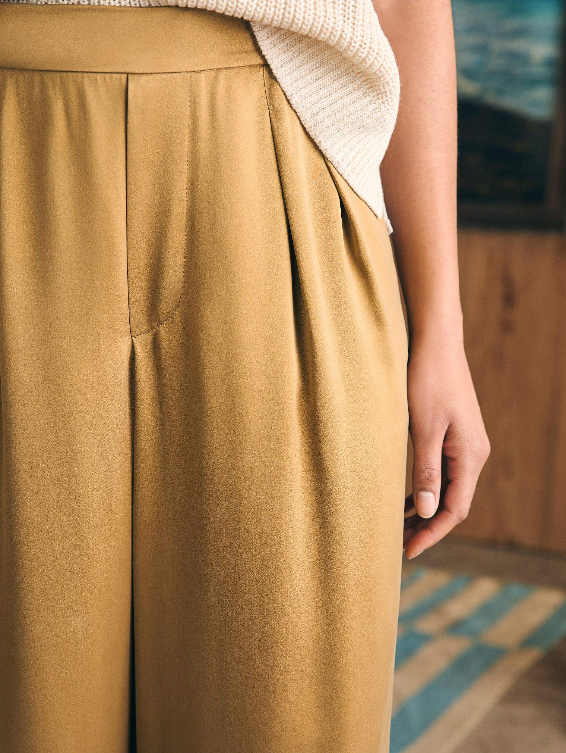 Sandwashed Silk Gemma Pant - Antique Bronze Female Product Image