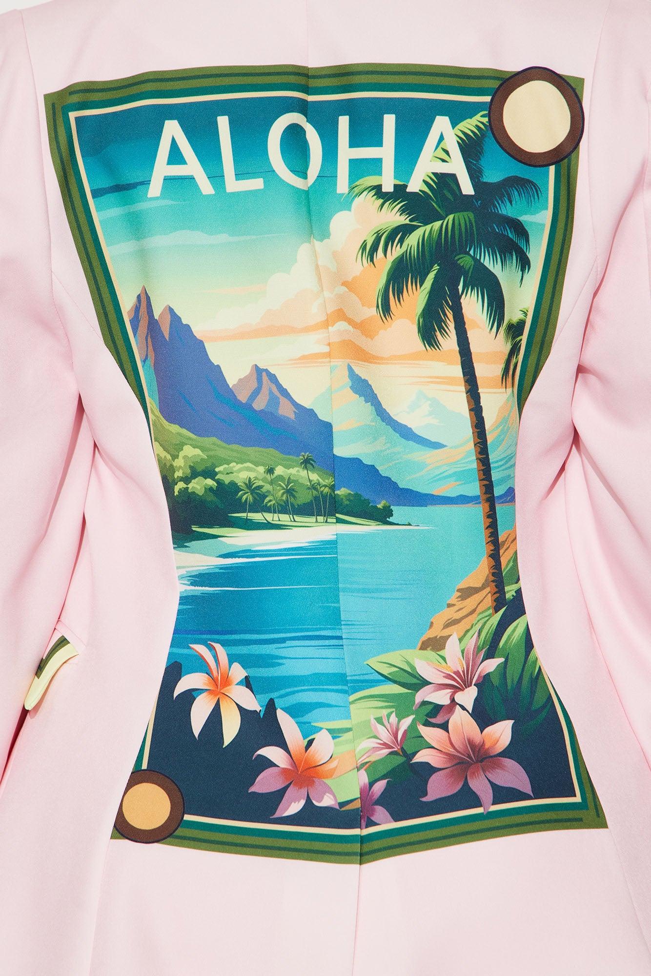 Tropical Bliss 3 Piece Pant Set - Pink/combo Product Image