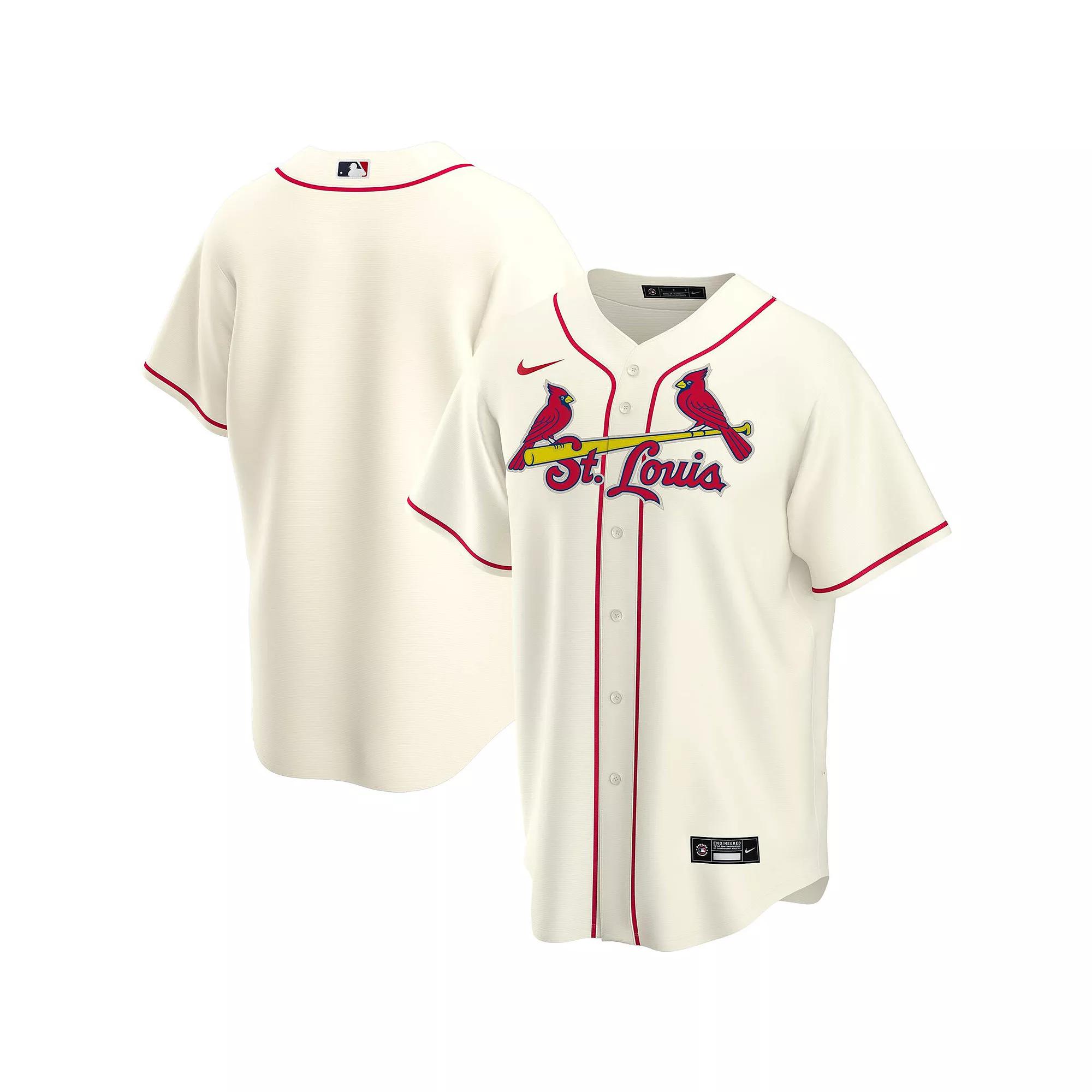 Mens Nike Cream St. Louis Cardinals Alternate 2020 Replica Team Jersey Product Image