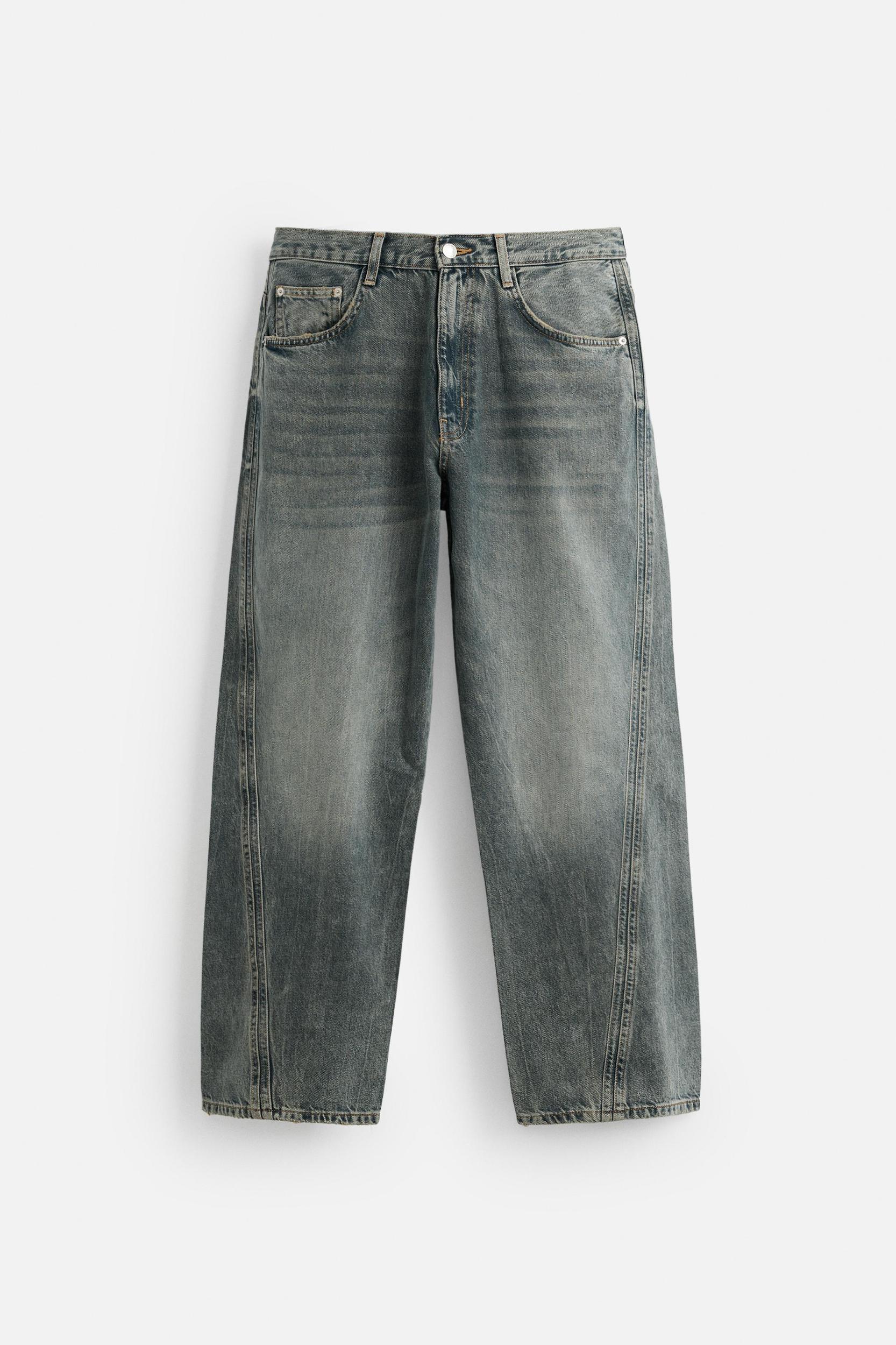 BAGGY FIT JEANS WITH SEAMS Product Image