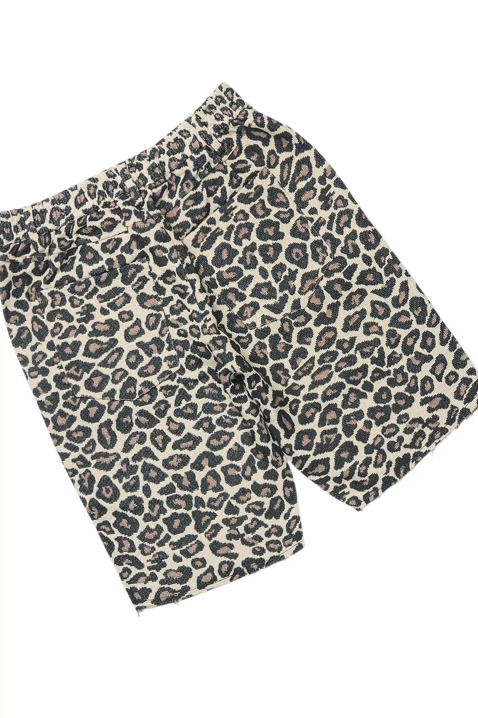 Jelissa Black/Beige T-Shirt Short Set Female Product Image