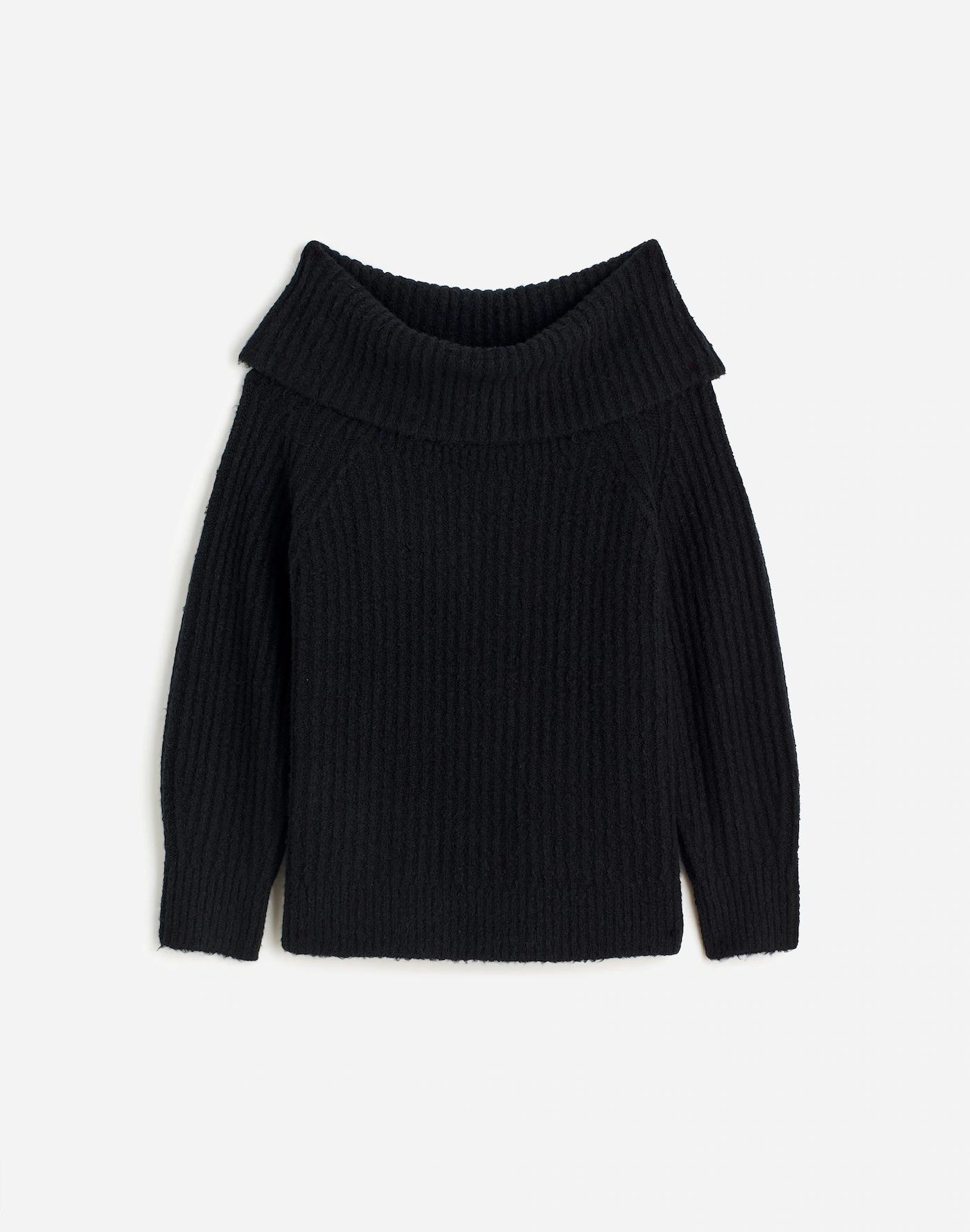 Cotton-Blend Off-Shoulder Sweater Product Image
