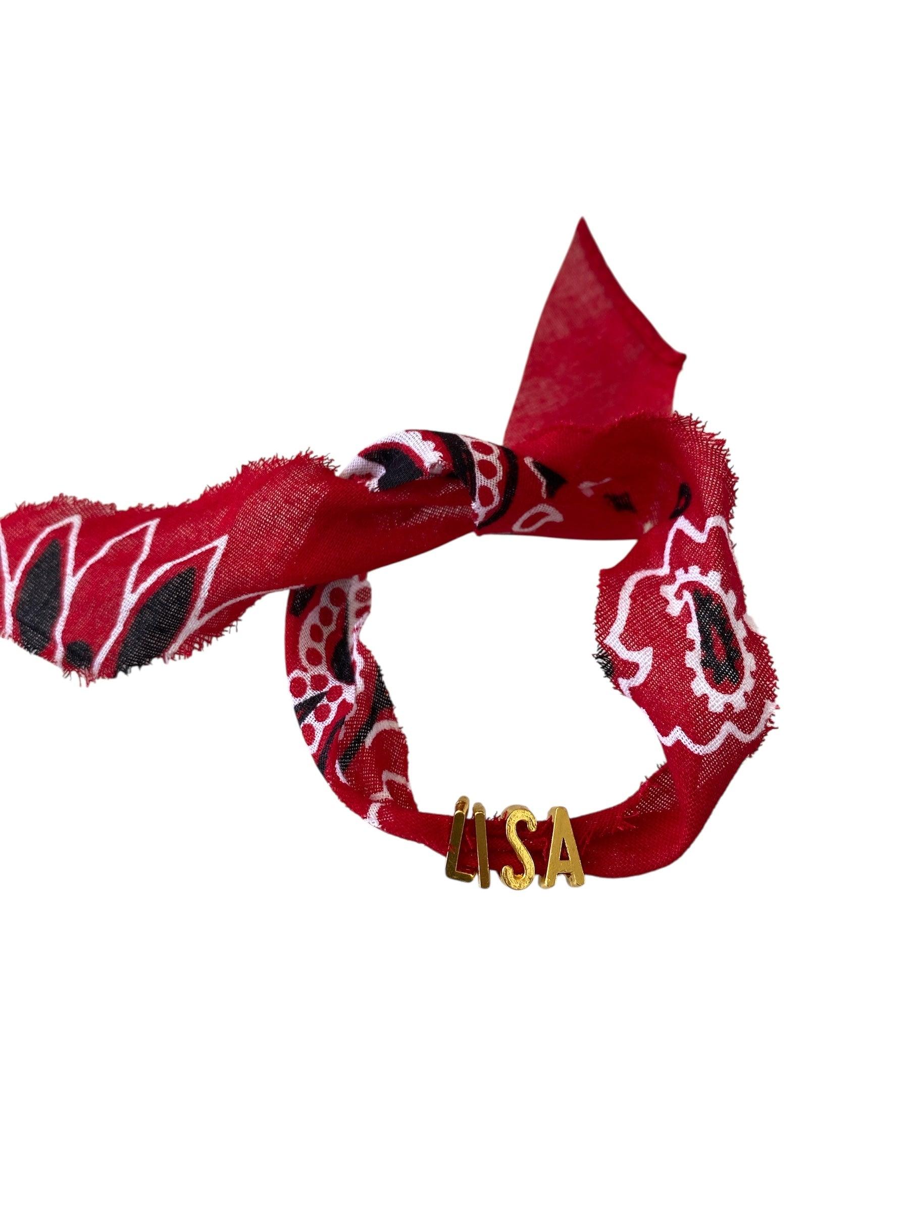 Custom Name Bandana Wristlet Product Image