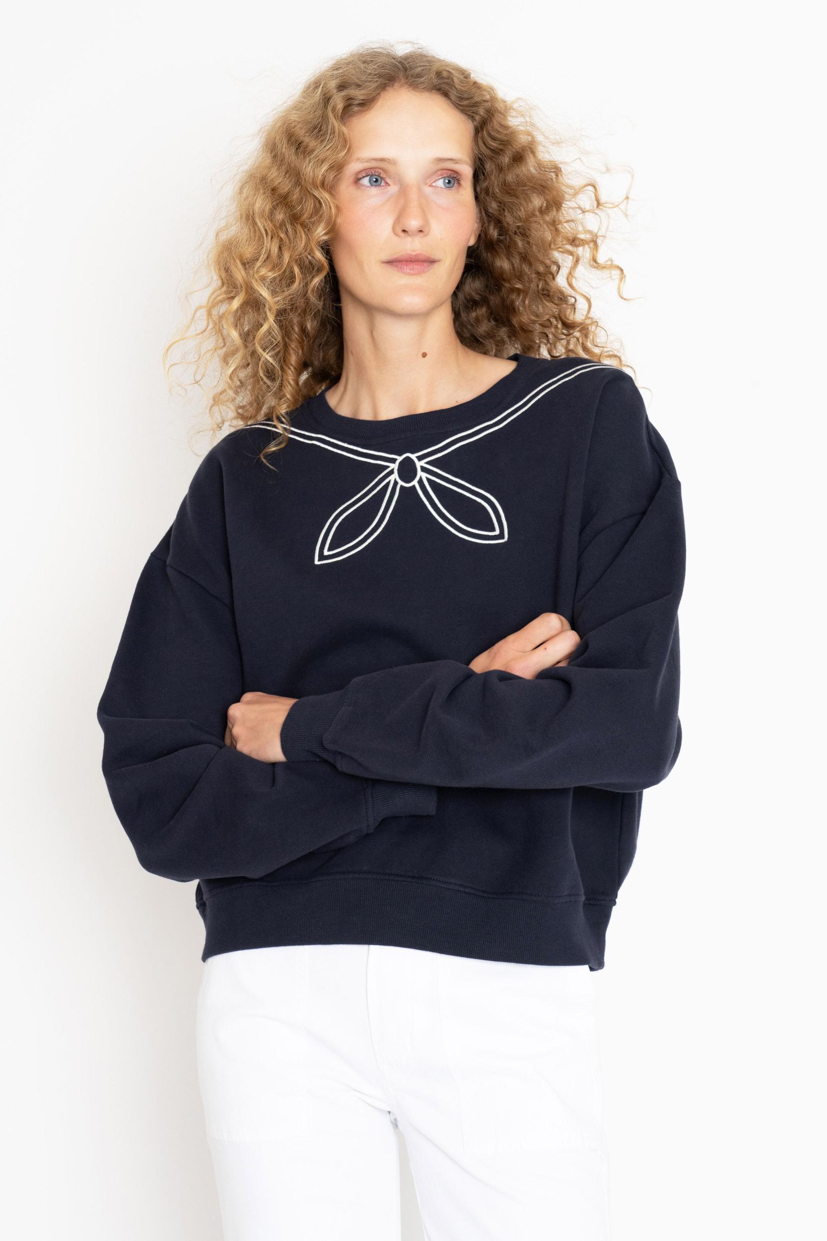 The Sailor Sweatshirt - Navy Female Product Image